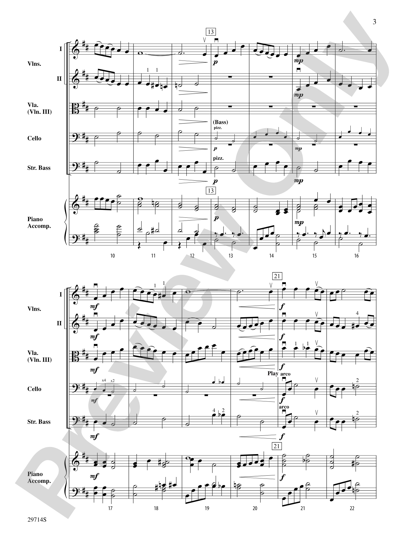 Jingle Rock: String Orchestra Conductor Score & Parts