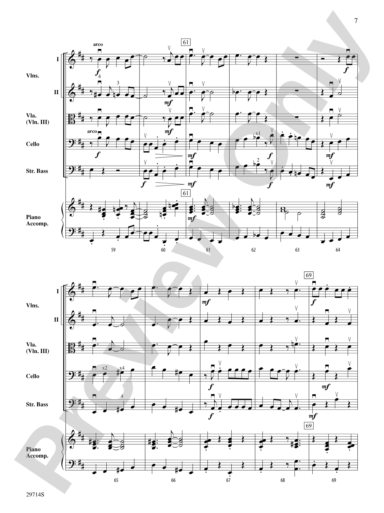 Jingle Rock: String Orchestra Conductor Score & Parts