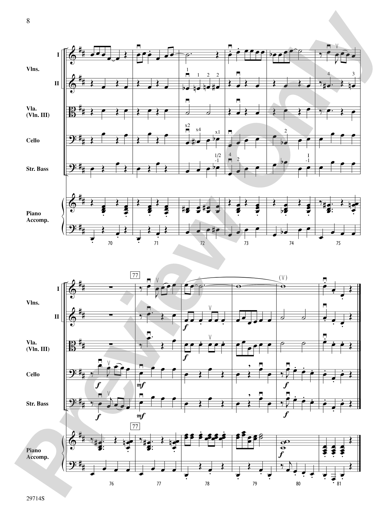 Jingle Rock: String Orchestra Conductor Score & Parts
