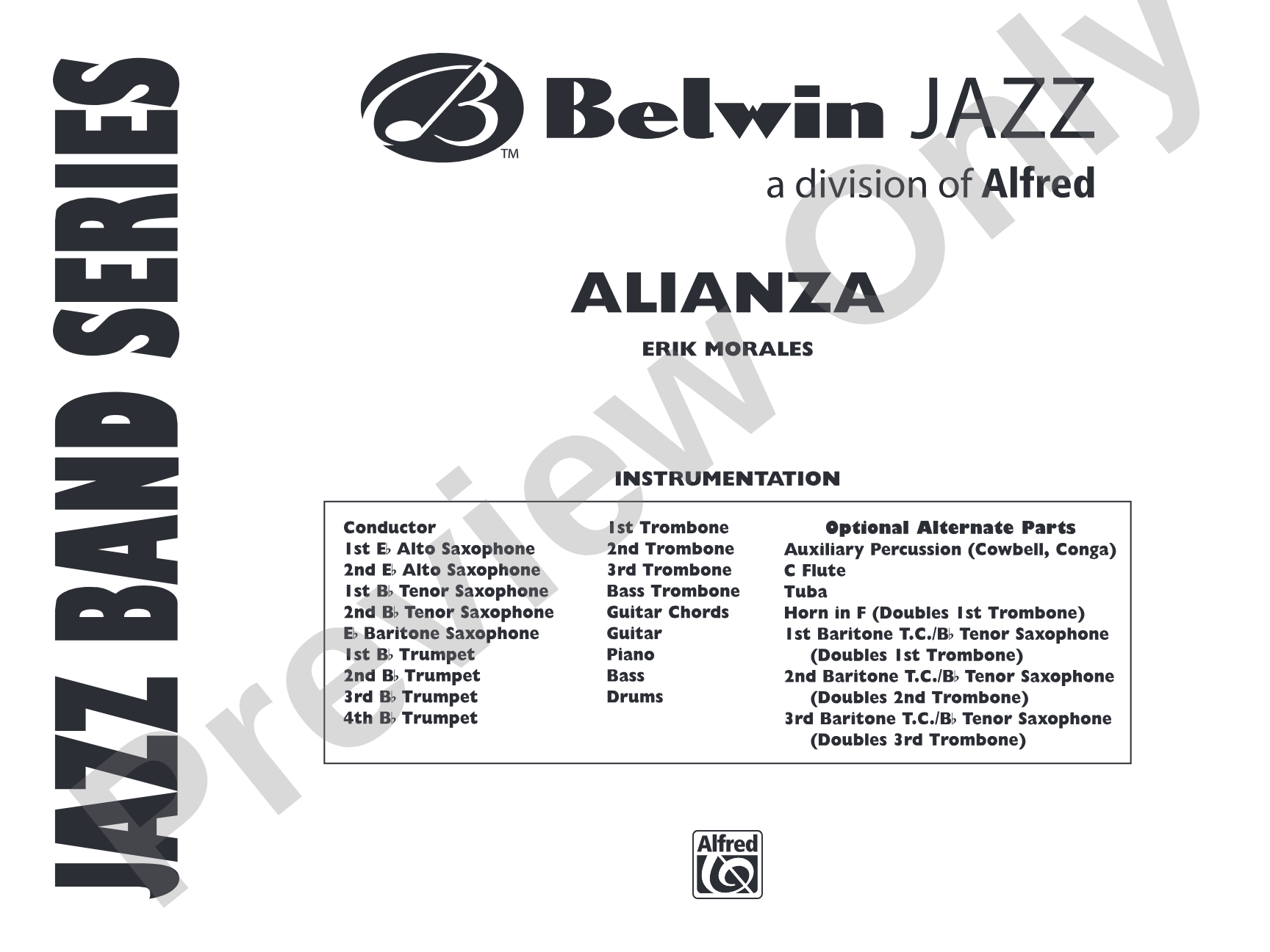 Alianza: Jazz Ensemble Conductor Score & Parts