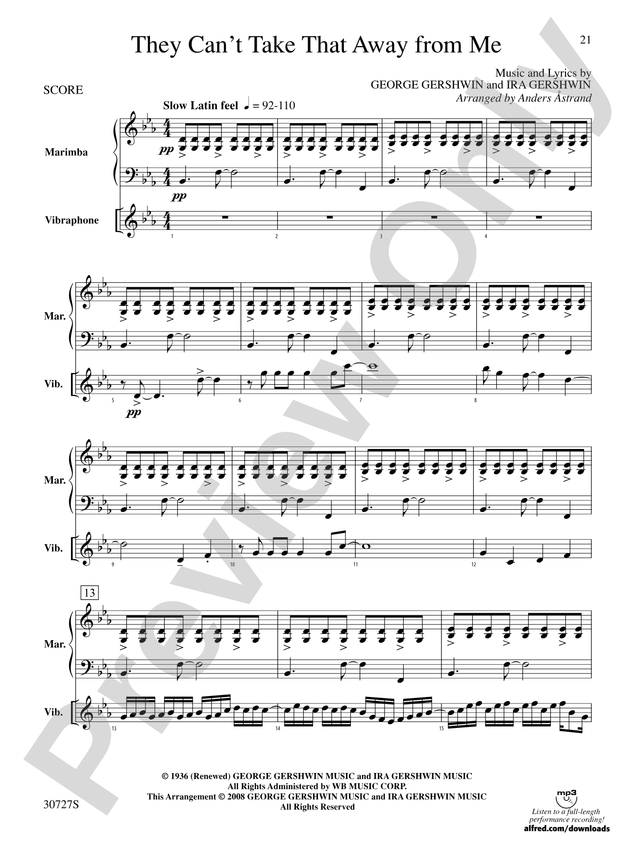 The Gershwin Mallet Collection: Mallet Instrument Book