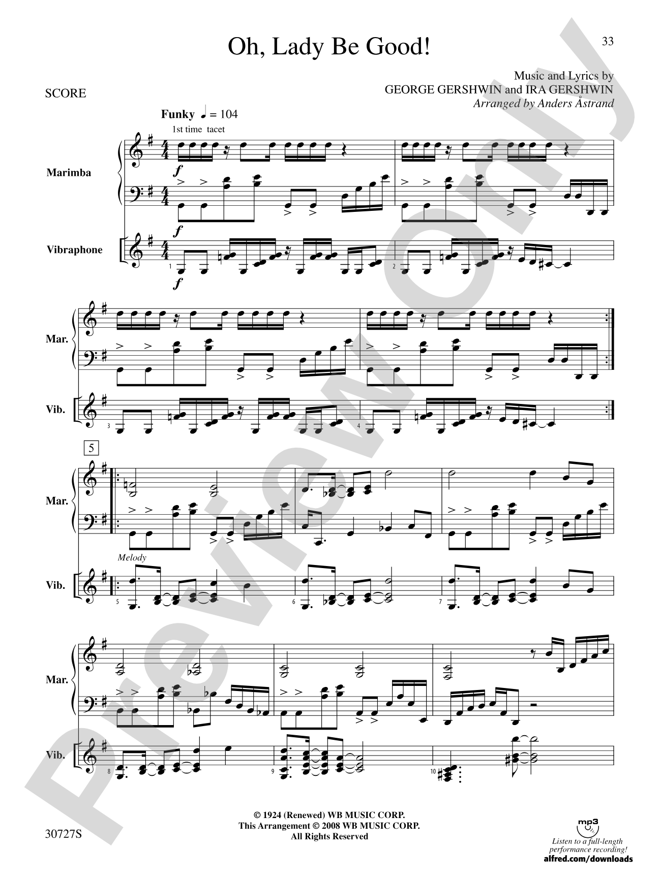 The Gershwin Mallet Collection: Mallet Instrument Book