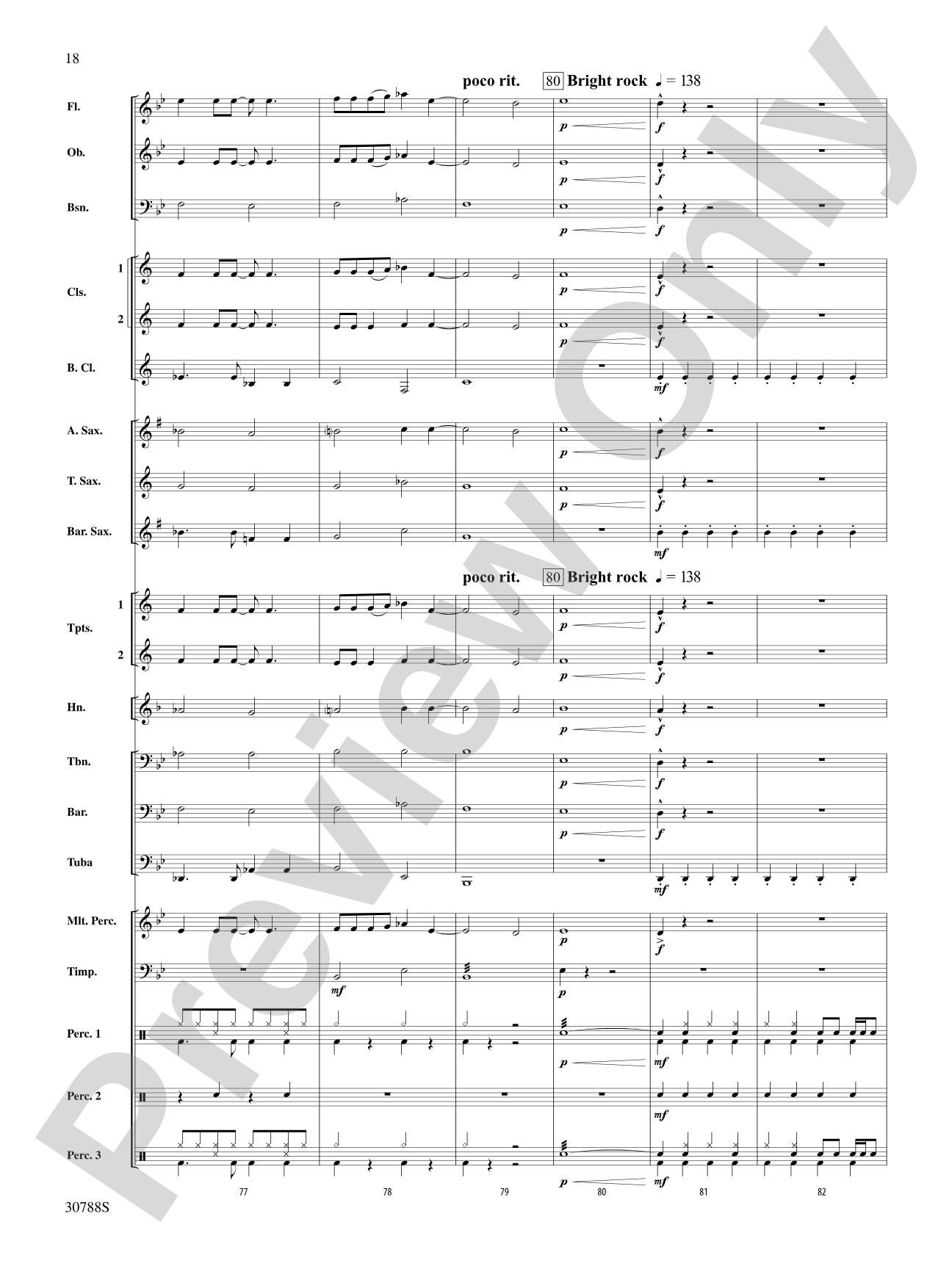 Selections from The Rolling Stones: Concert Band Conductor Score & Parts