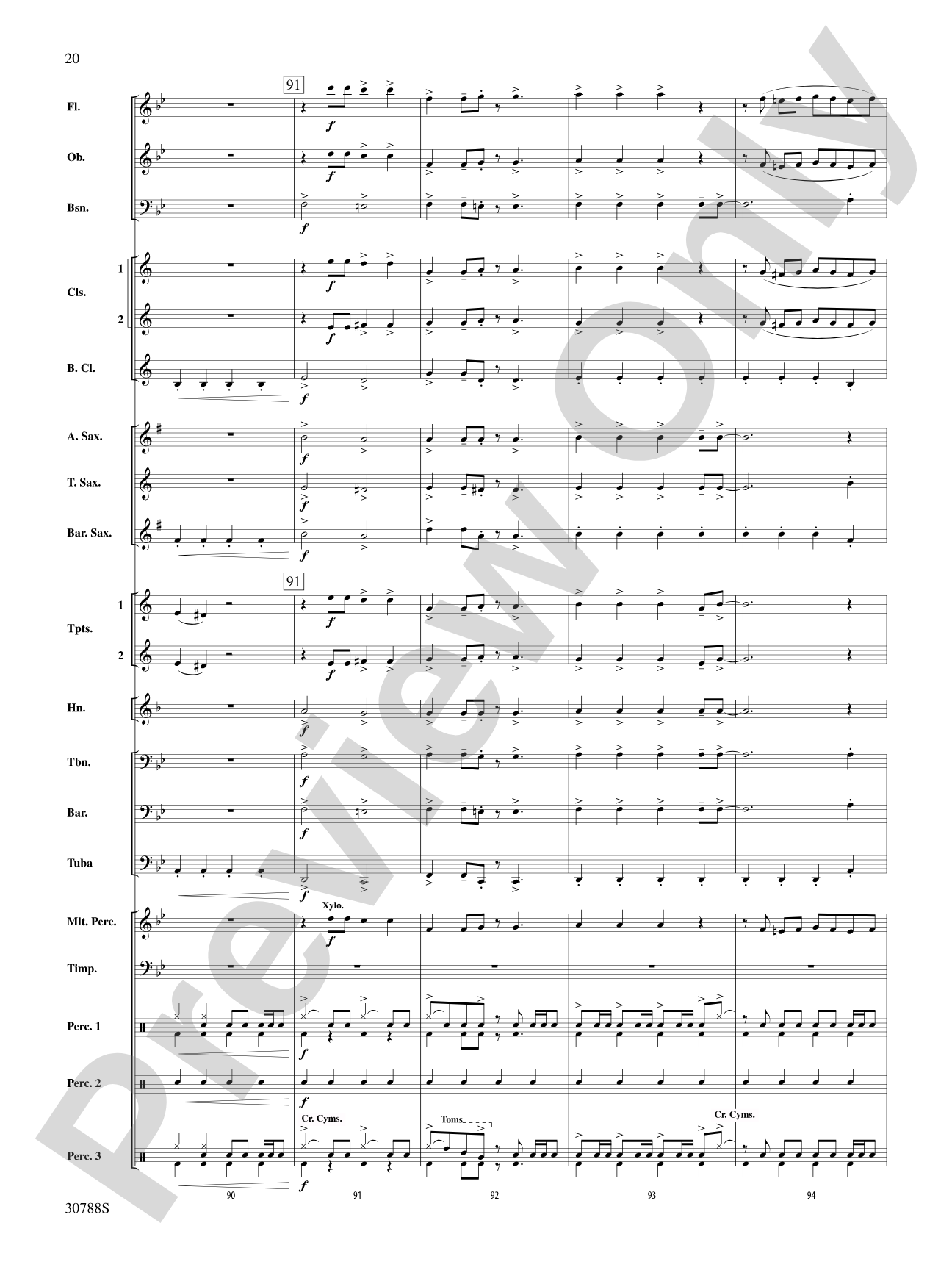 Selections from The Rolling Stones: Concert Band Conductor Score & Parts