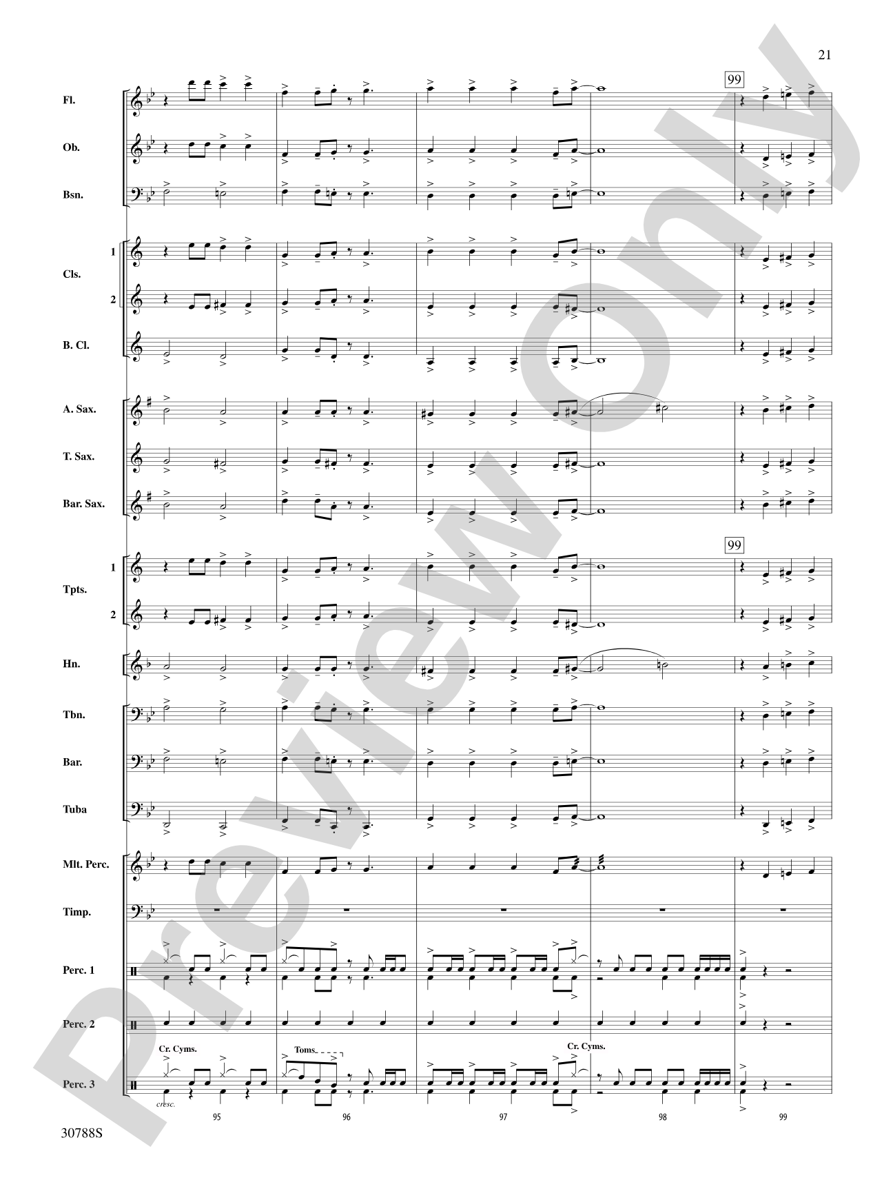 Selections from The Rolling Stones: Concert Band Conductor Score & Parts