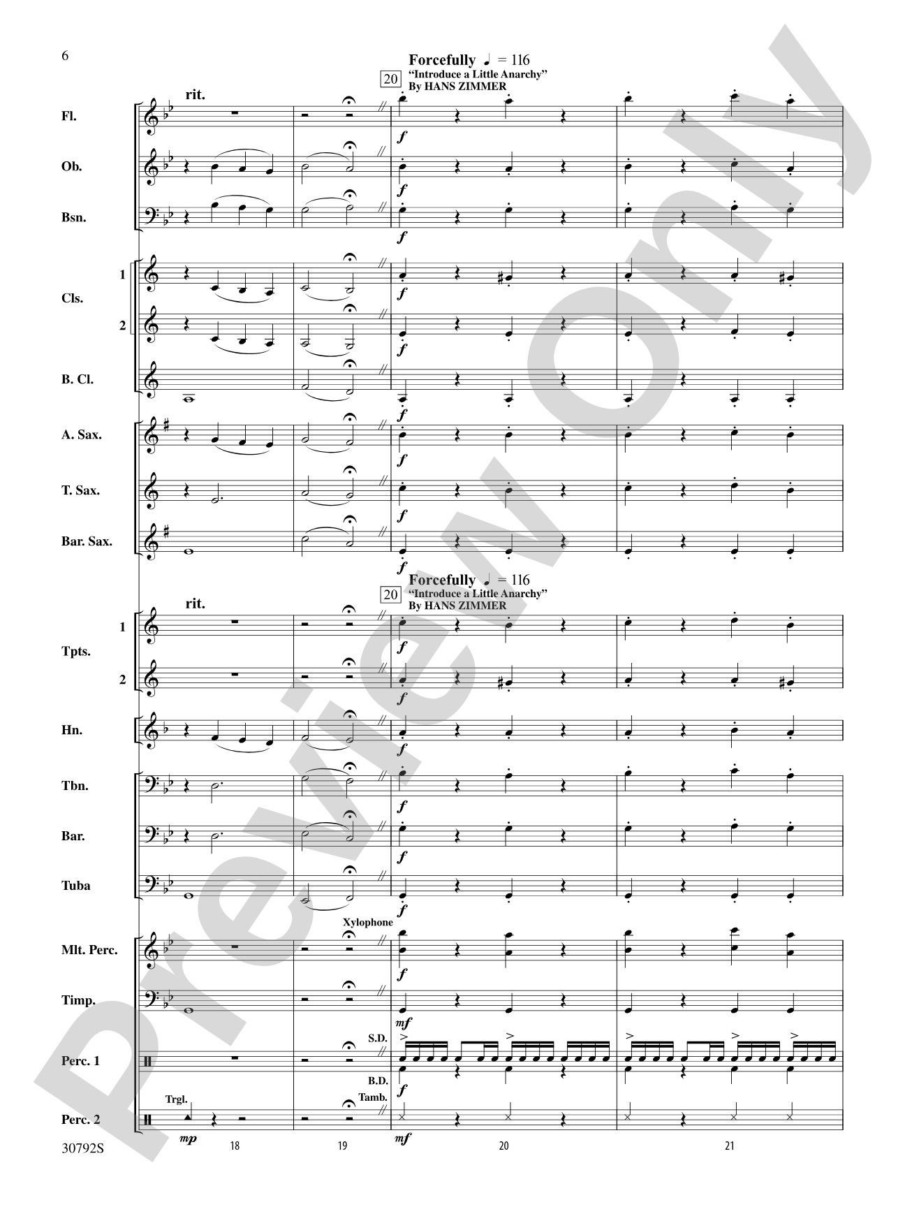 The Dark Knight, Selections from: Concert Band Conductor Score & Parts