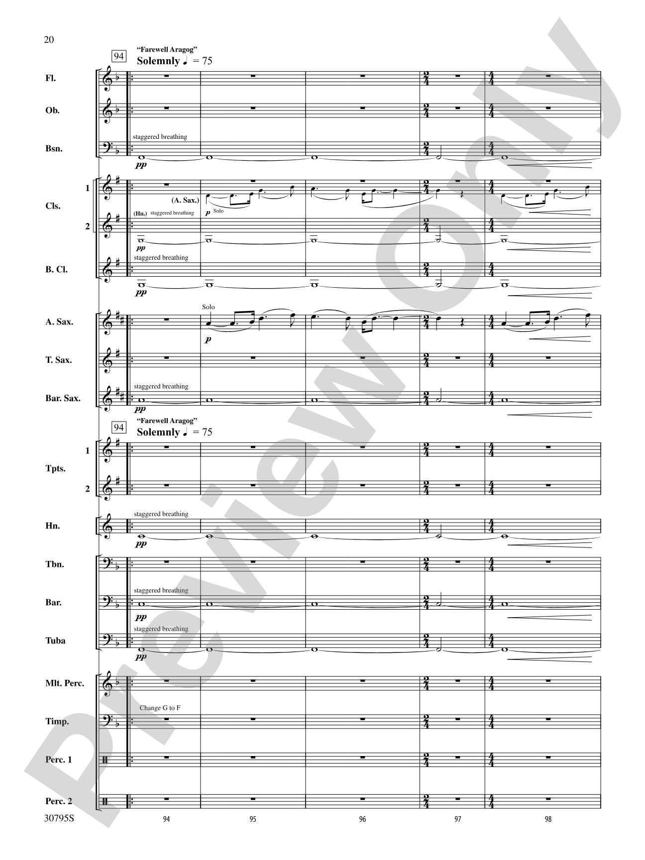 Harry Potter and the Half-Blood Prince, Selections from: Concert Band Conductor Score & Parts