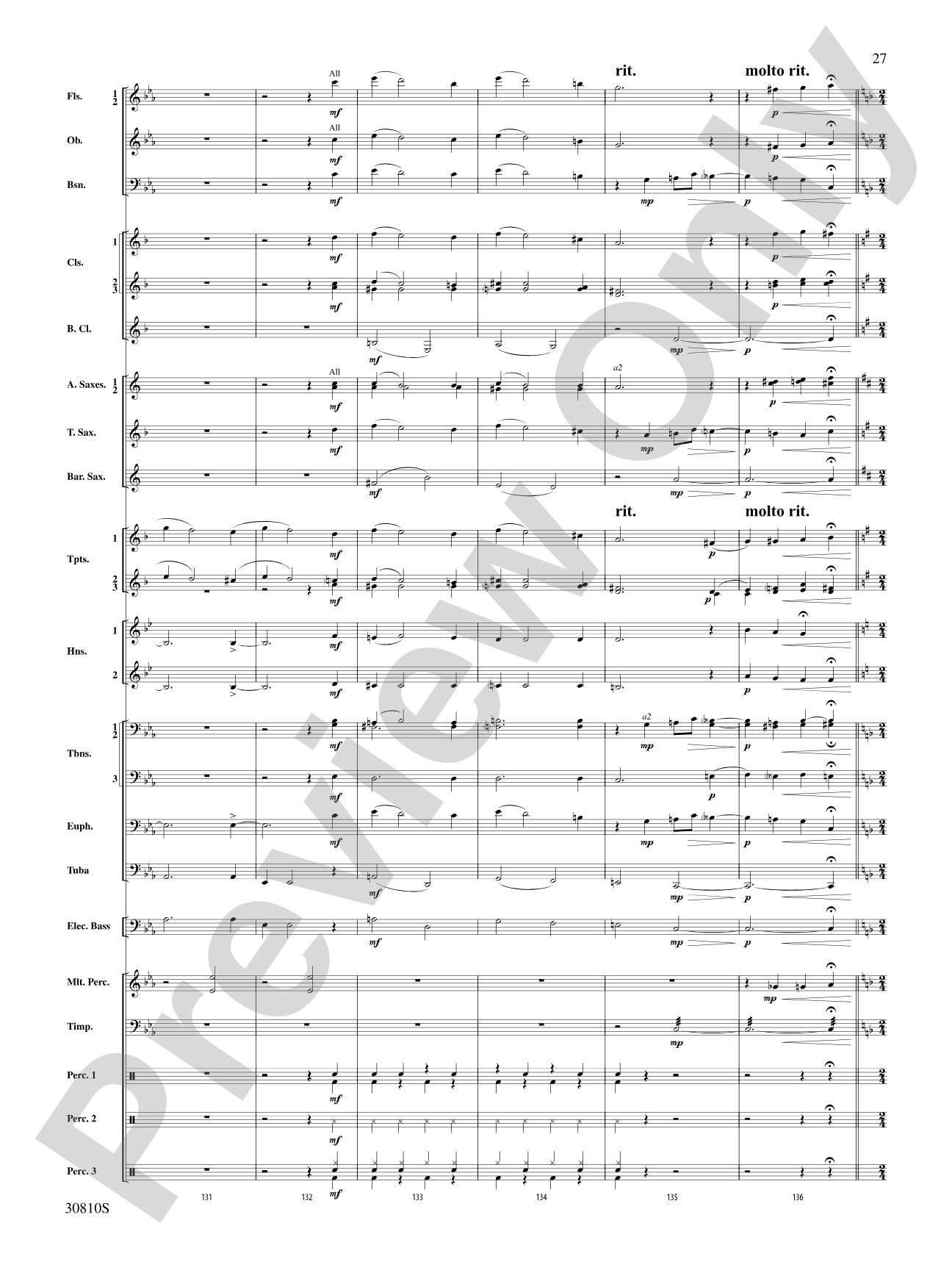 A Tribute to Gershwin: Concert Band Conductor Score & Parts