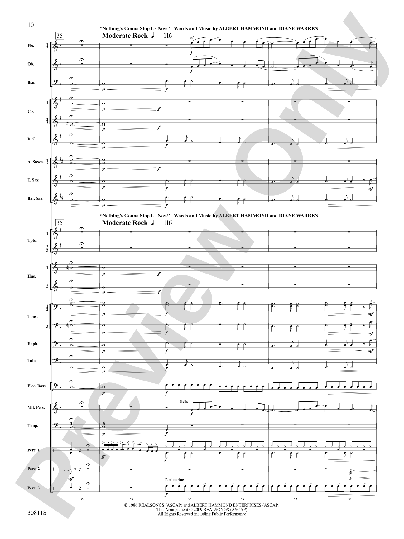 Academy Nights Remembered (The Music of Diane Warren): Concert Band Conductor Score & Parts