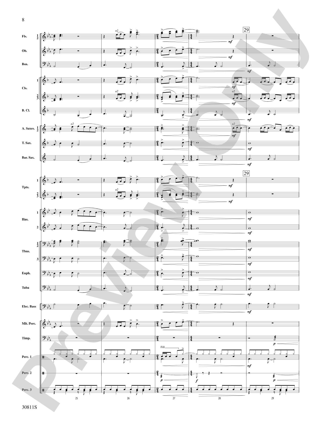 Academy Nights Remembered (The Music of Diane Warren): Concert Band Conductor Score & Parts