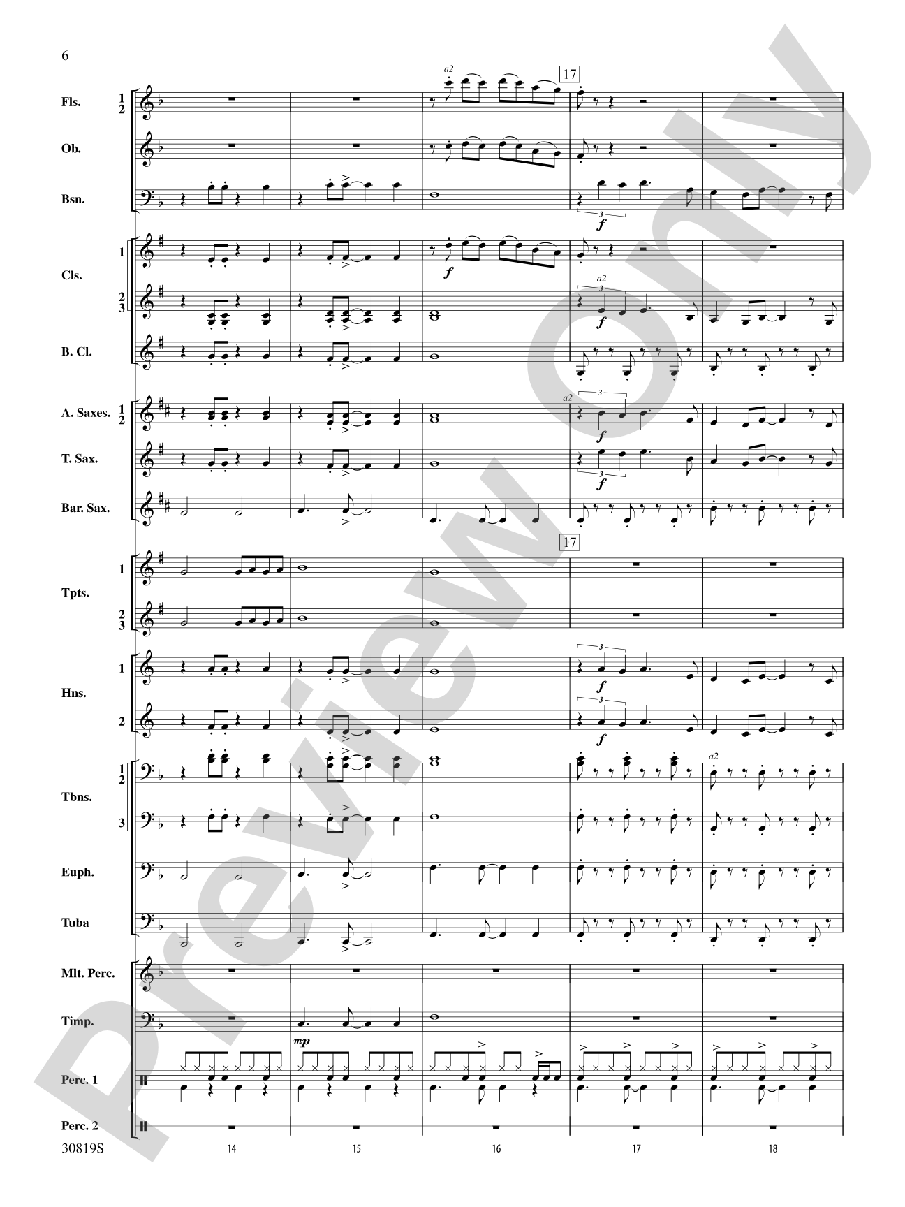 Sixties Gold: Concert Band Conductor Score & Parts