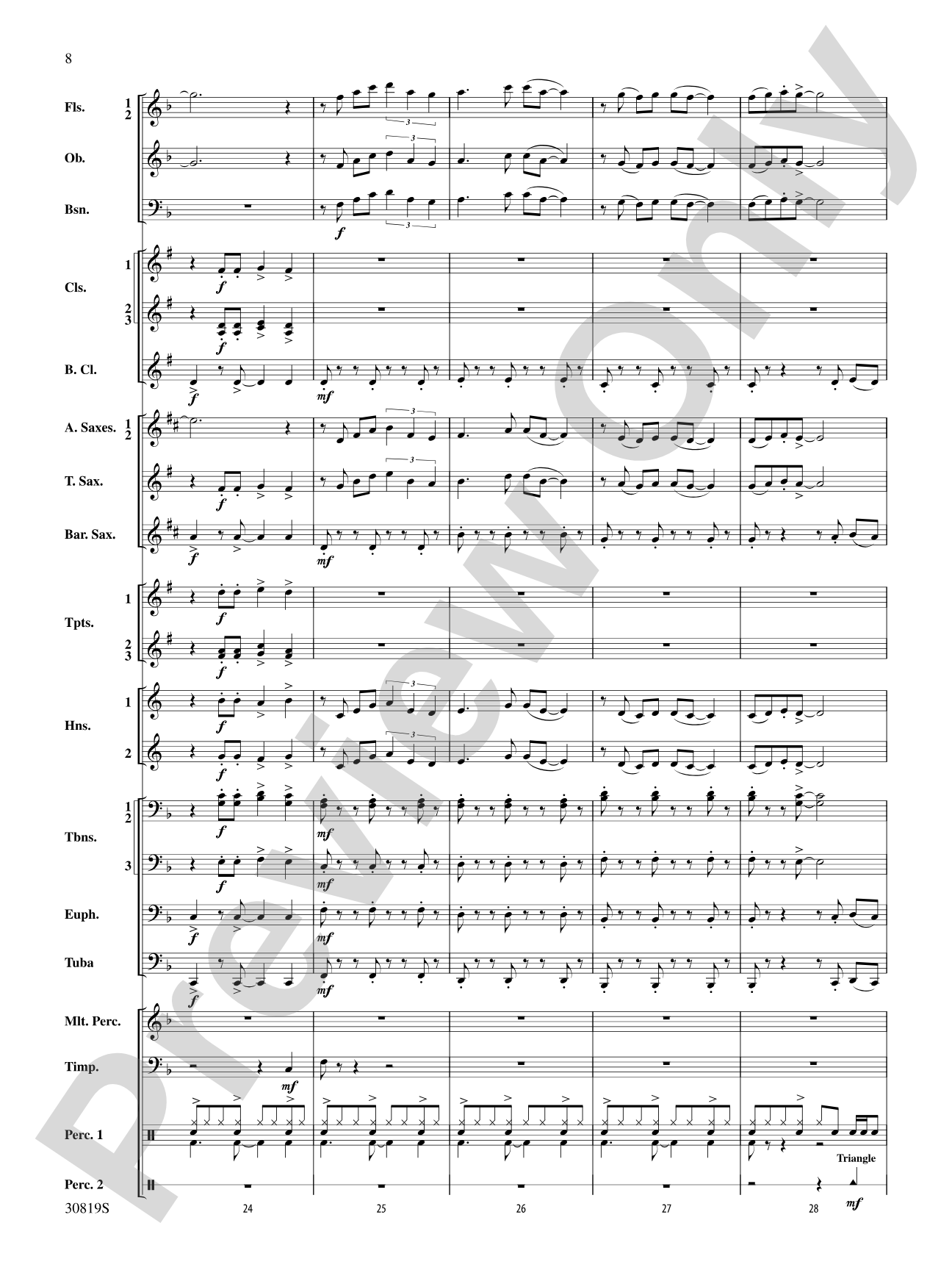 Sixties Gold: Concert Band Conductor Score & Parts
