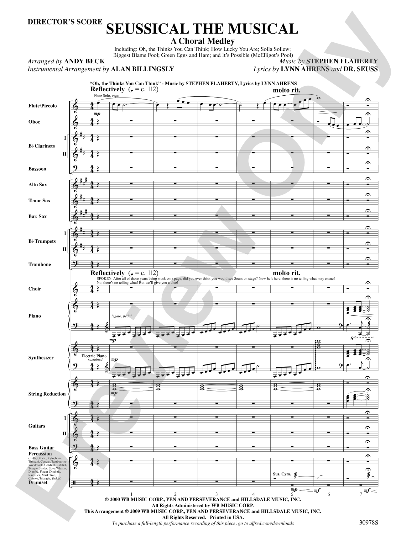 Seussical the Musical: A Choral Medley: Choral SoundPax