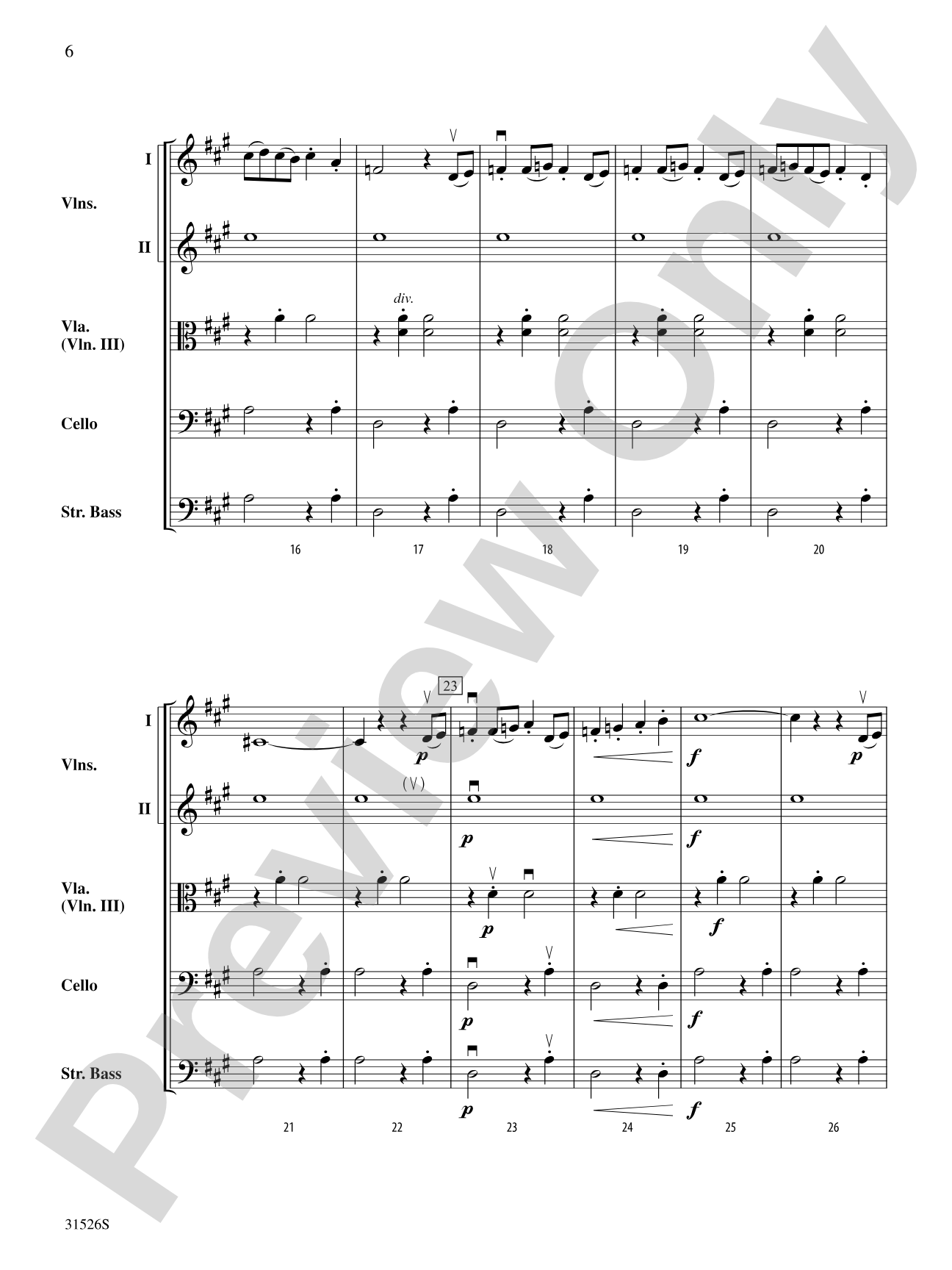 Melody on Two Notes and The Whistling Kettle: String Orchestra Conductor Score & Parts