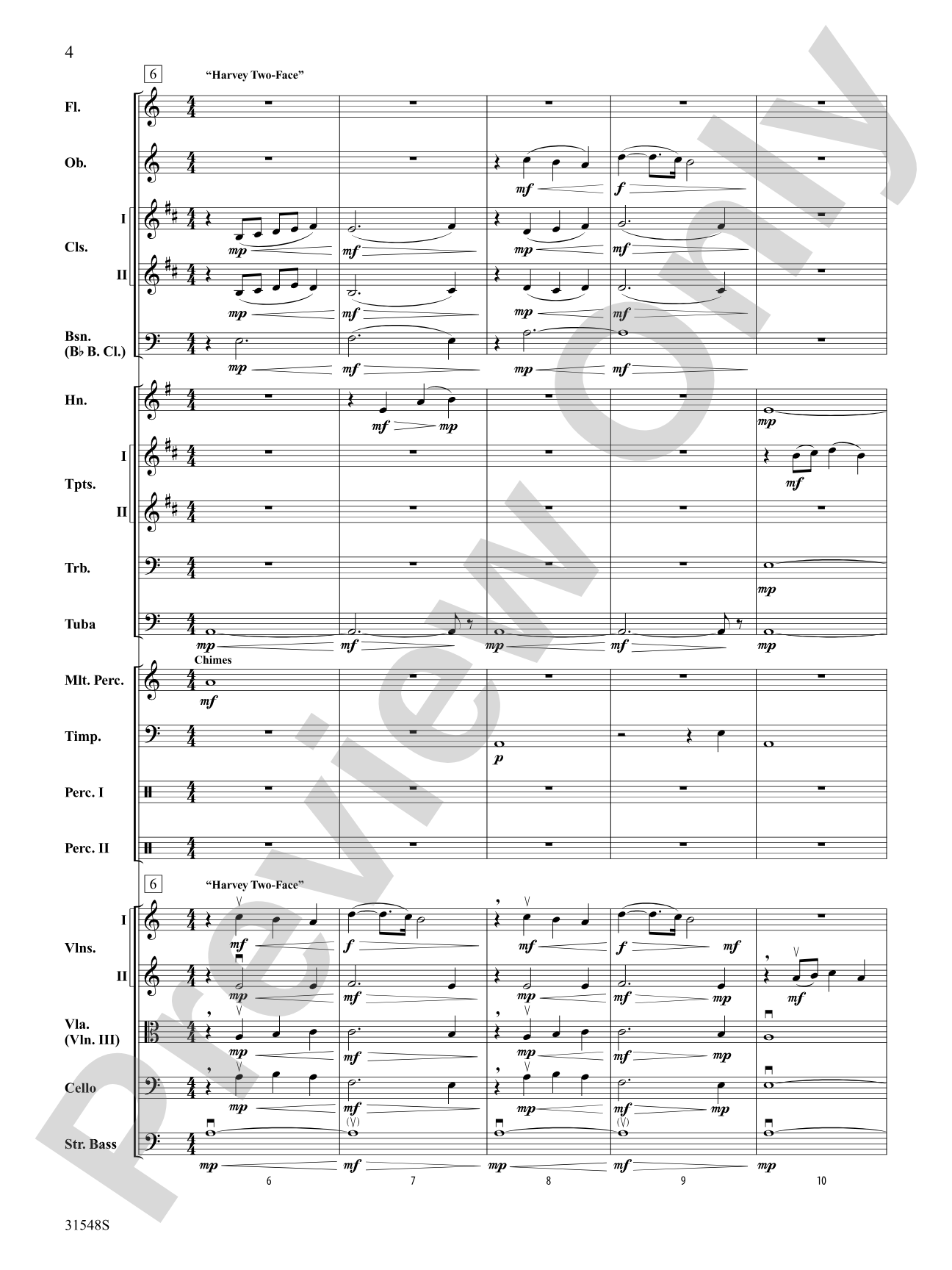 The Dark Knight, Selections from: Full Orchestra Conductor Score & Parts