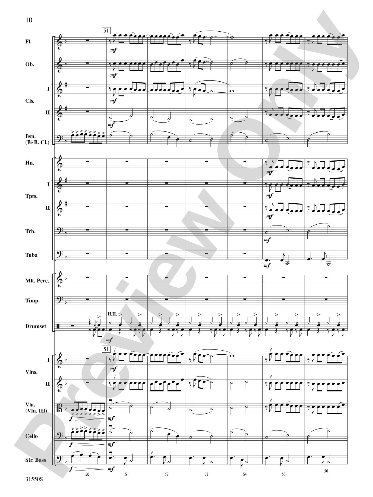 Mamma Mia, Selections from: Full Orchestra Conductor Score & Parts