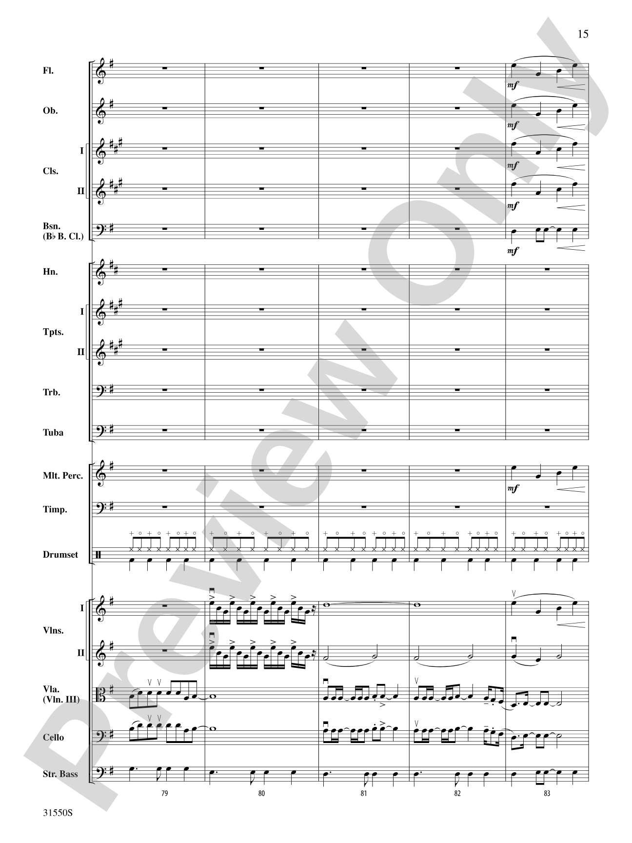 Mamma Mia, Selections from: Full Orchestra Conductor Score & Parts