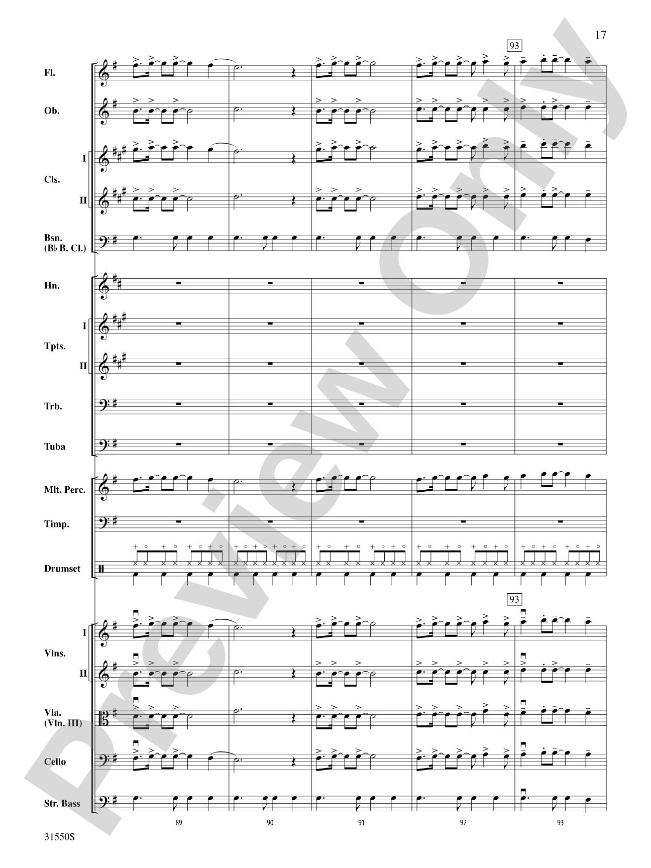 Mamma Mia, Selections from: Full Orchestra Conductor Score & Parts
