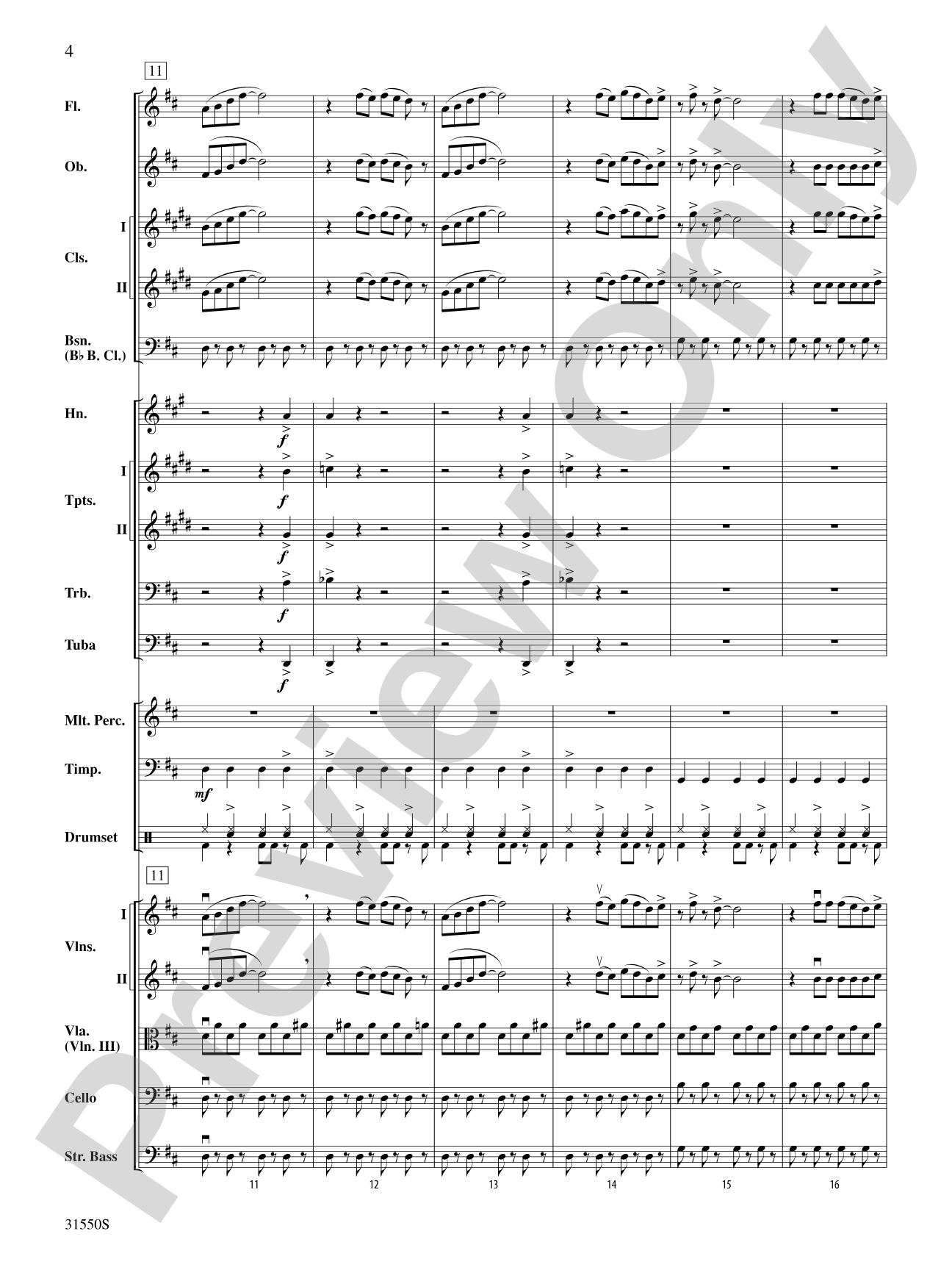 Mamma Mia, Selections from: Full Orchestra Conductor Score & Parts