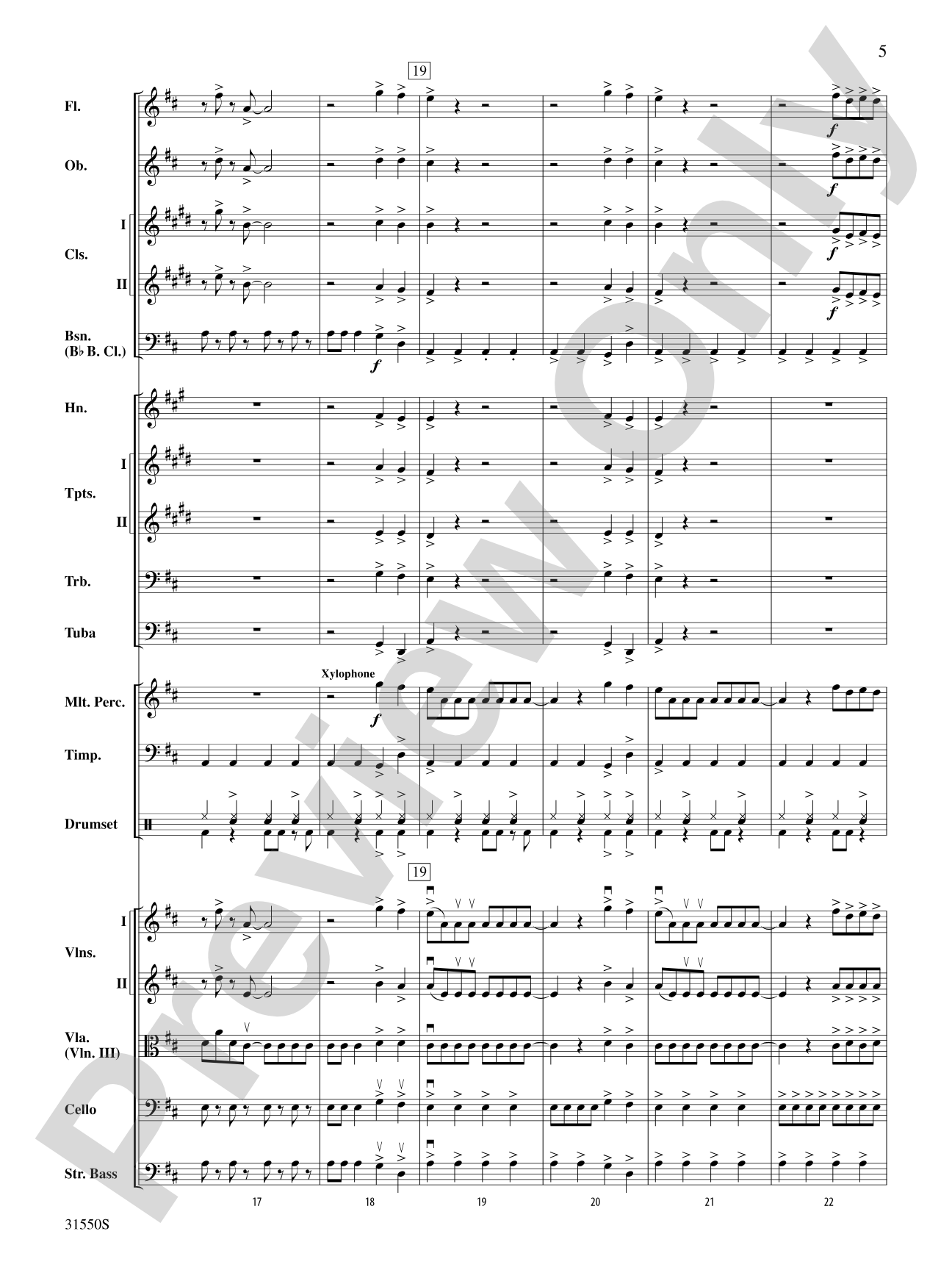 Mamma Mia, Selections from: Full Orchestra Conductor Score & Parts