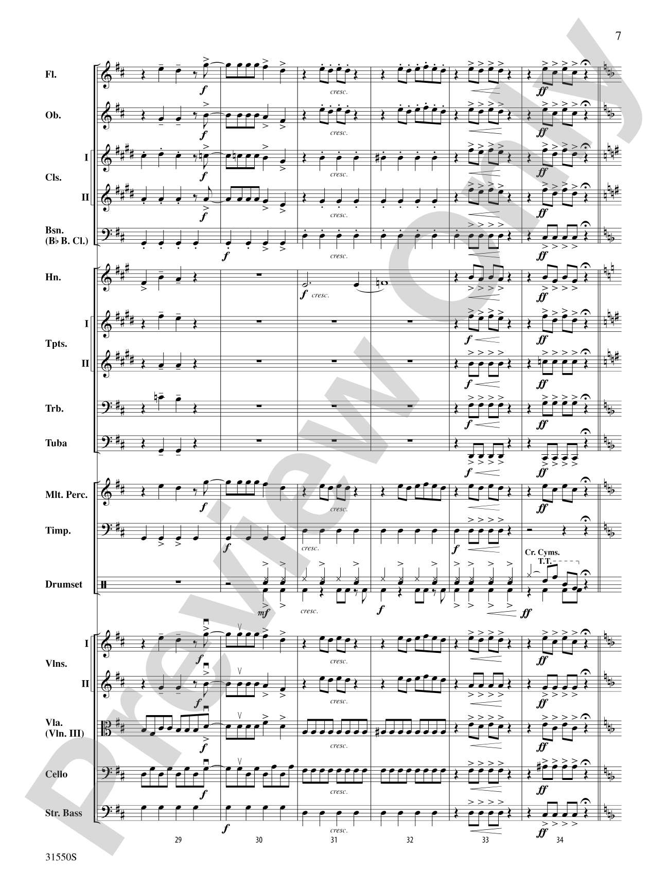 Mamma Mia, Selections from: Full Orchestra Conductor Score & Parts