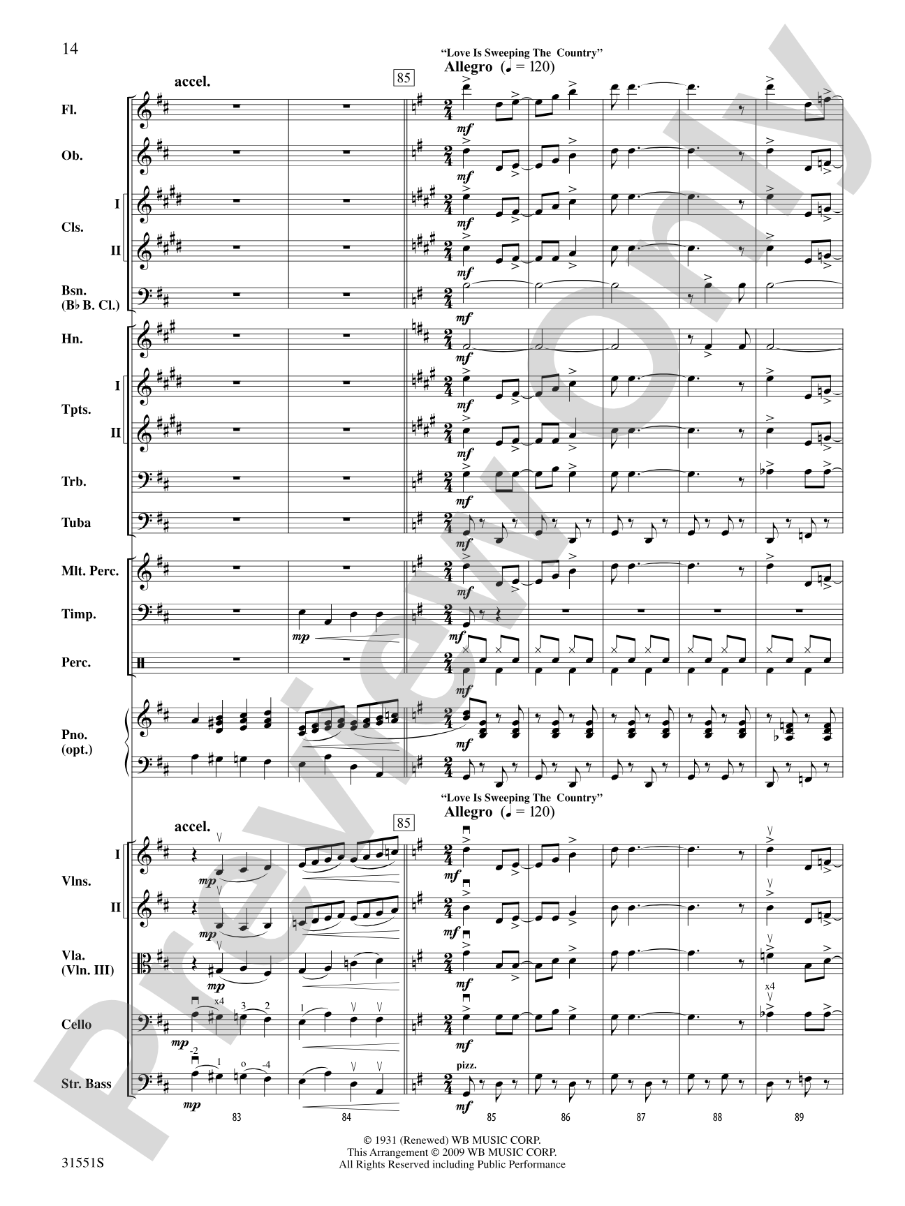 It's All About Love!: Score