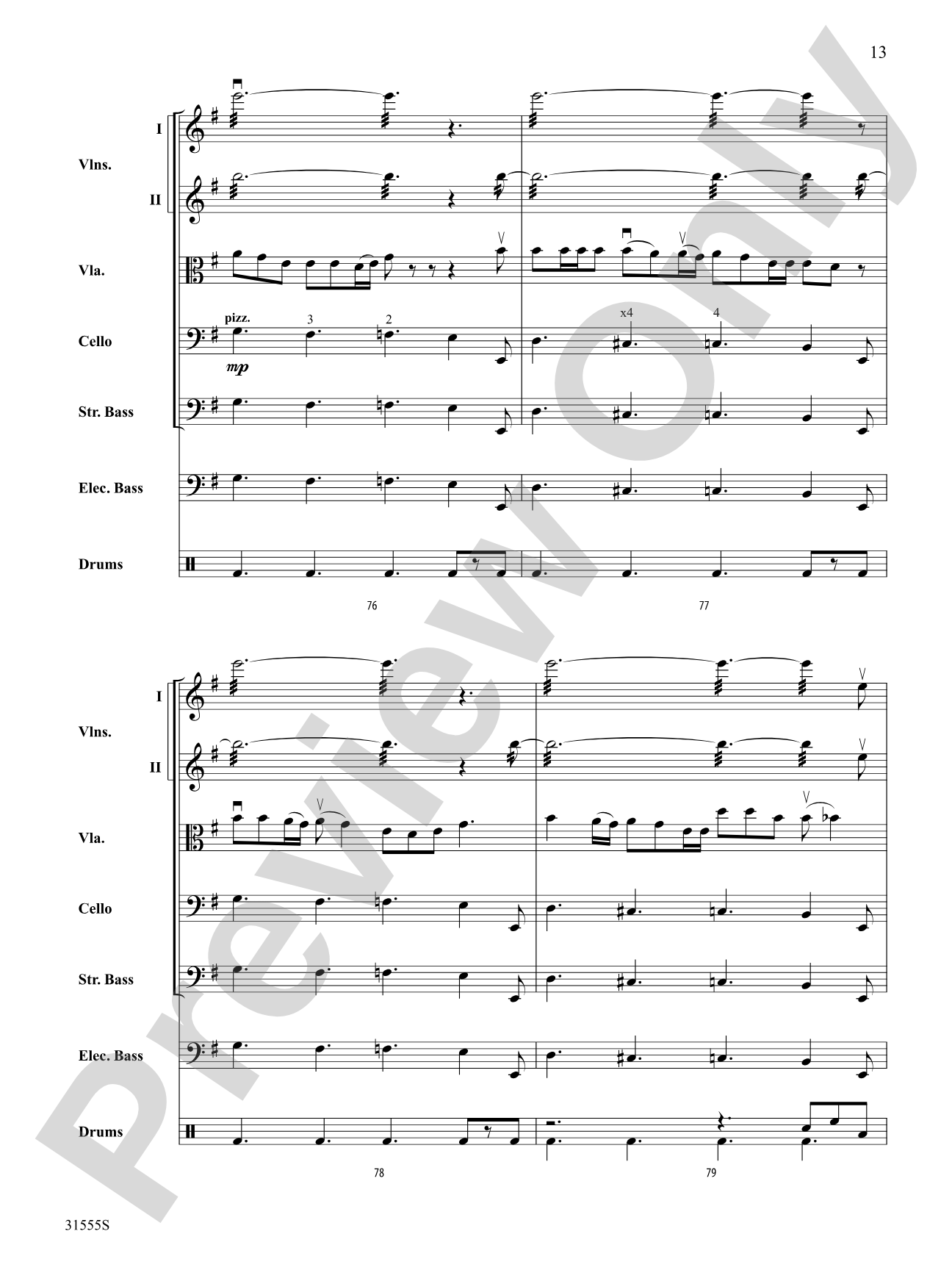 Led Zeppelin Medley: String Orchestra Conductor Score & Parts