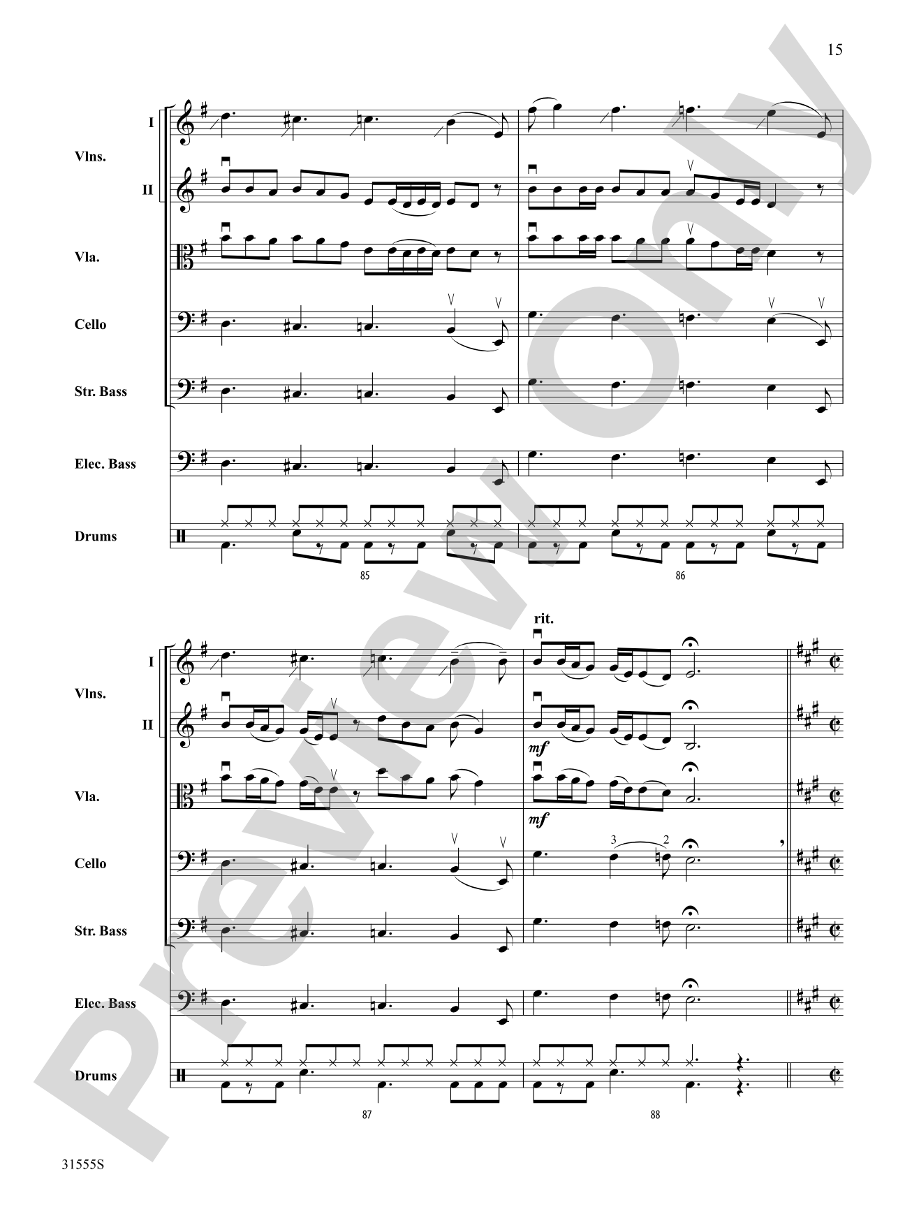Led Zeppelin Medley: String Orchestra Conductor Score & Parts
