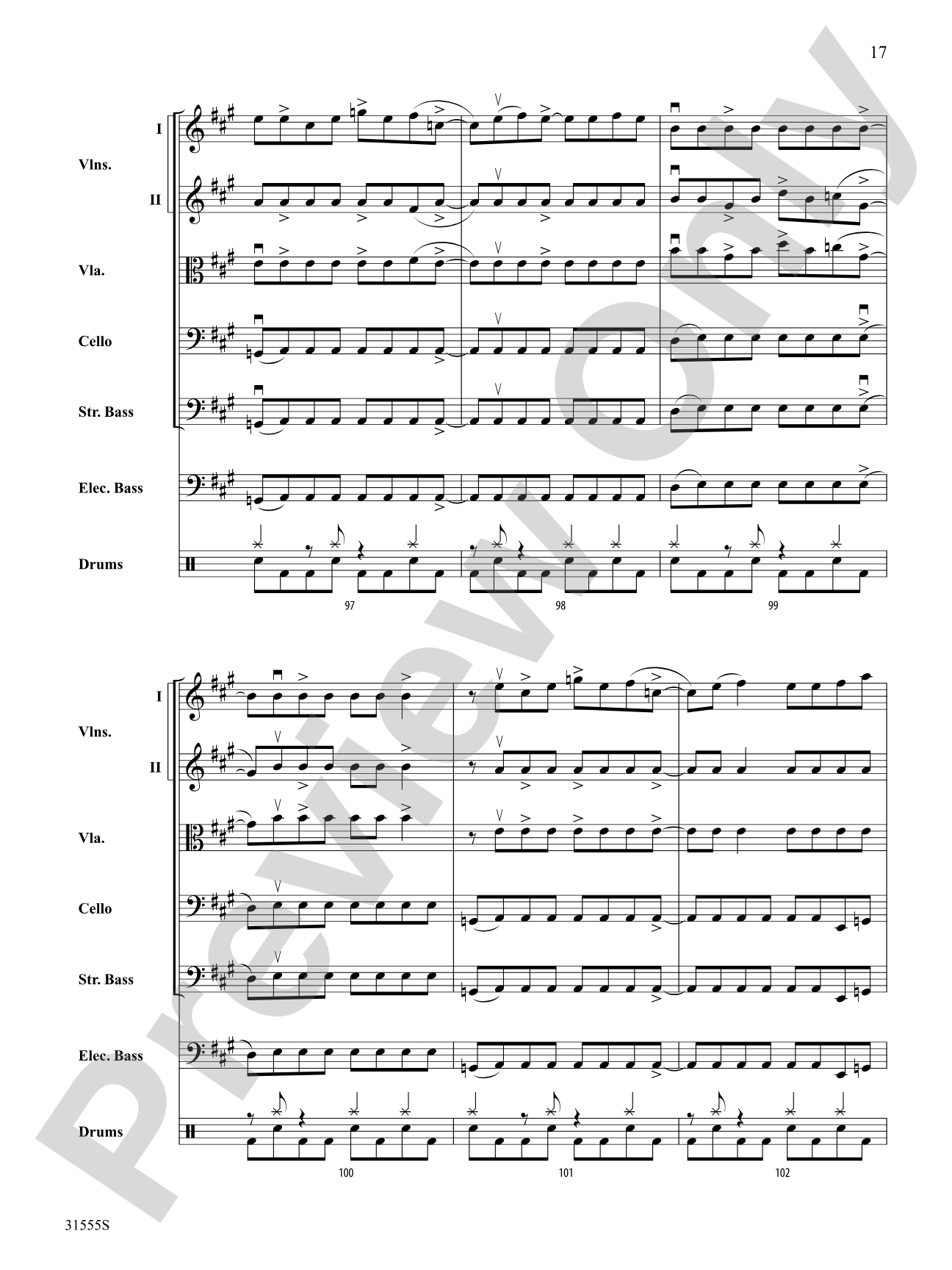 Led Zeppelin Medley: String Orchestra Conductor Score & Parts