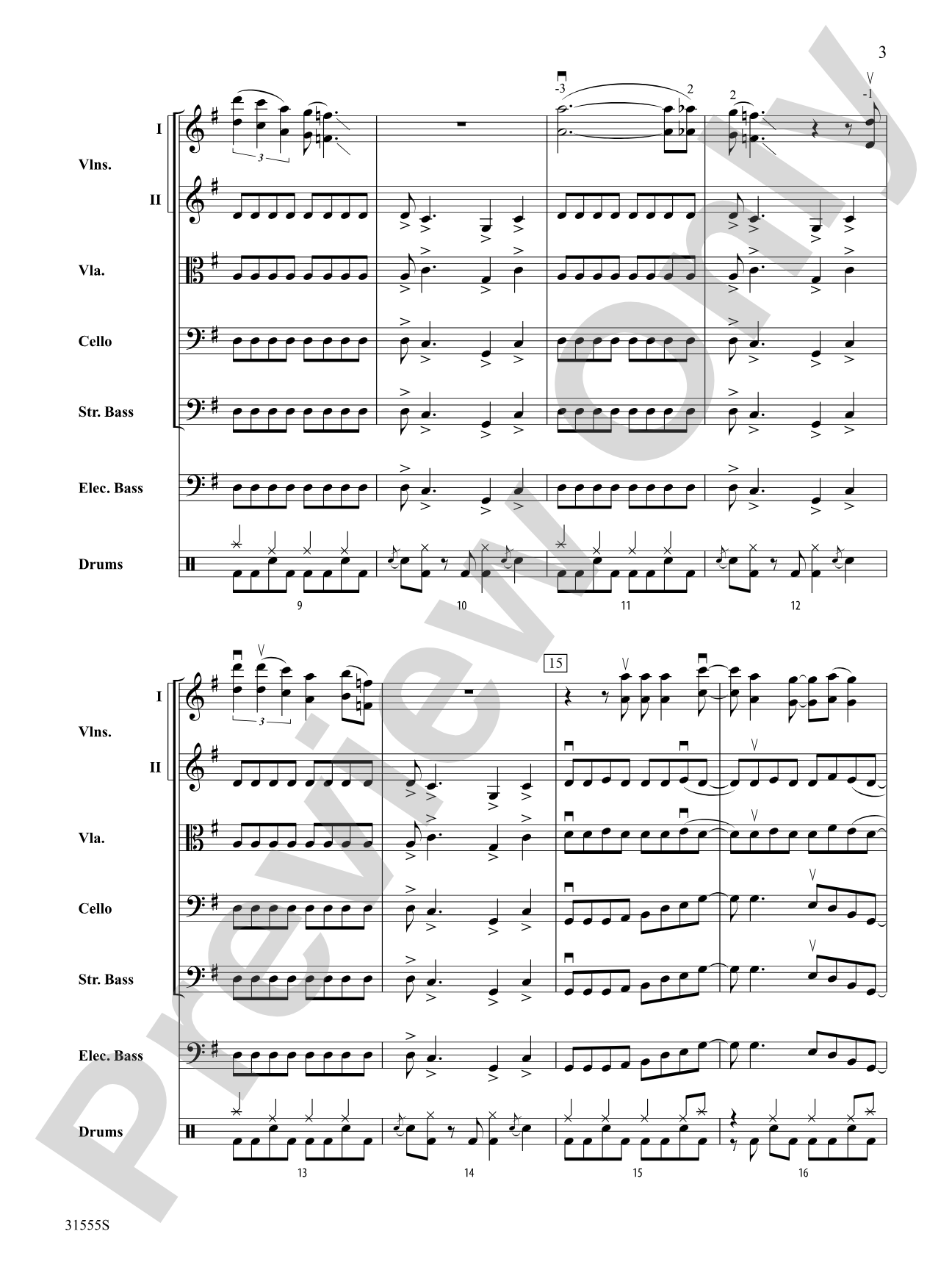 Led Zeppelin Medley: String Orchestra Conductor Score & Parts