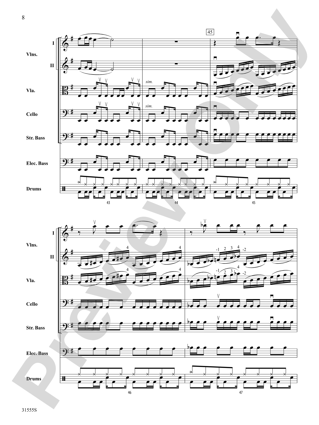 Led Zeppelin Medley: String Orchestra Conductor Score & Parts