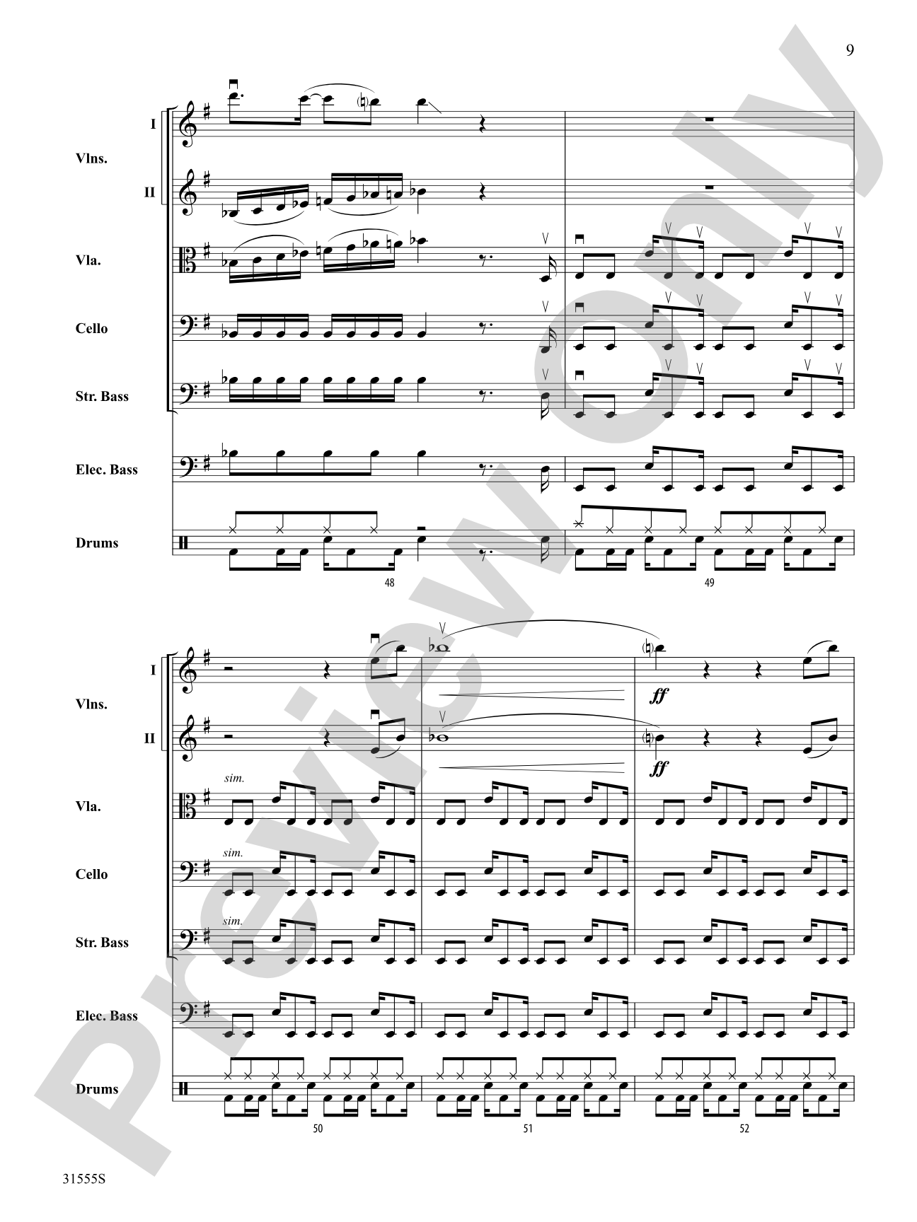 Led Zeppelin Medley: String Orchestra Conductor Score & Parts
