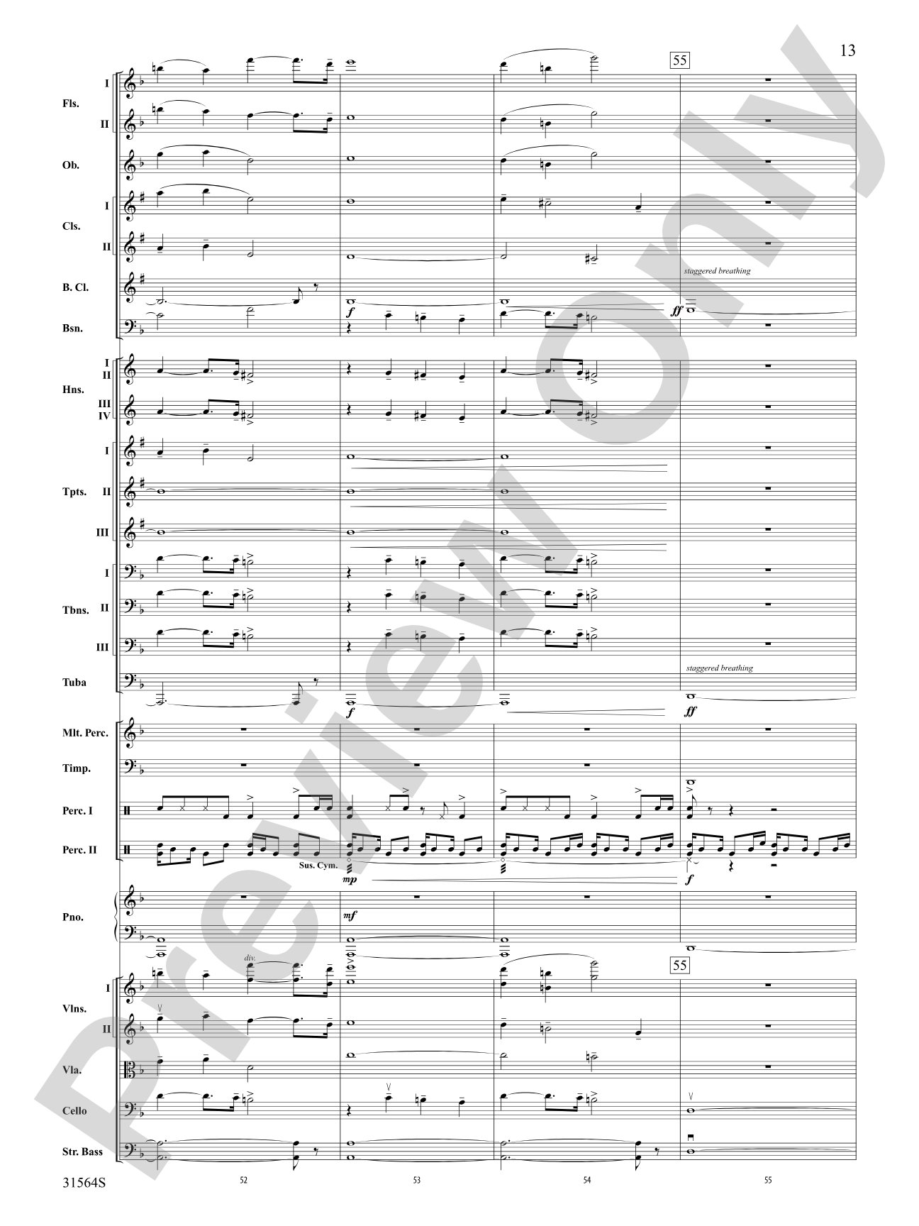 The Dark Knight, Concert Suite from: Full Orchestra Conductor Score & Parts