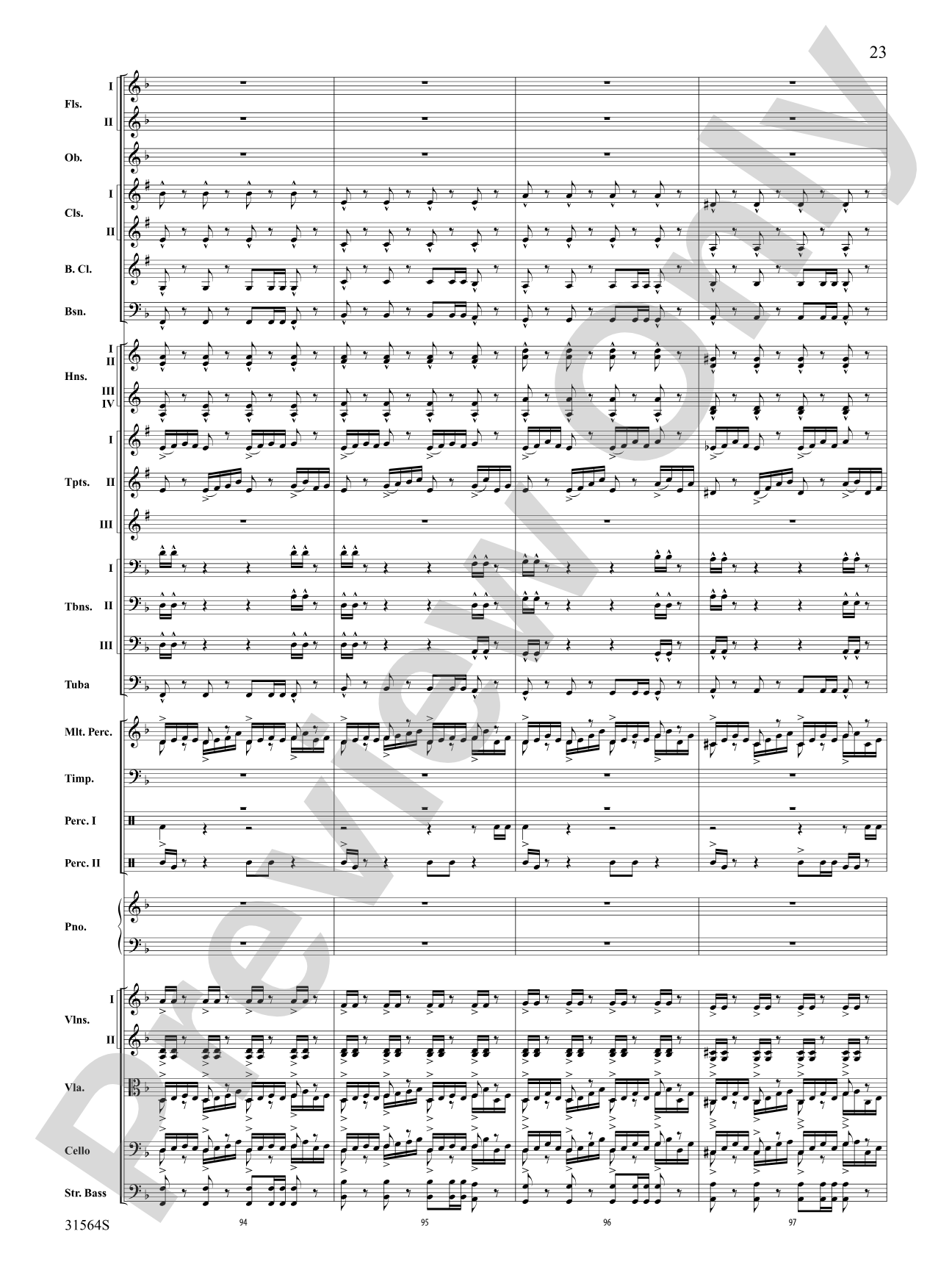 The Dark Knight, Concert Suite from: Full Orchestra Conductor Score & Parts