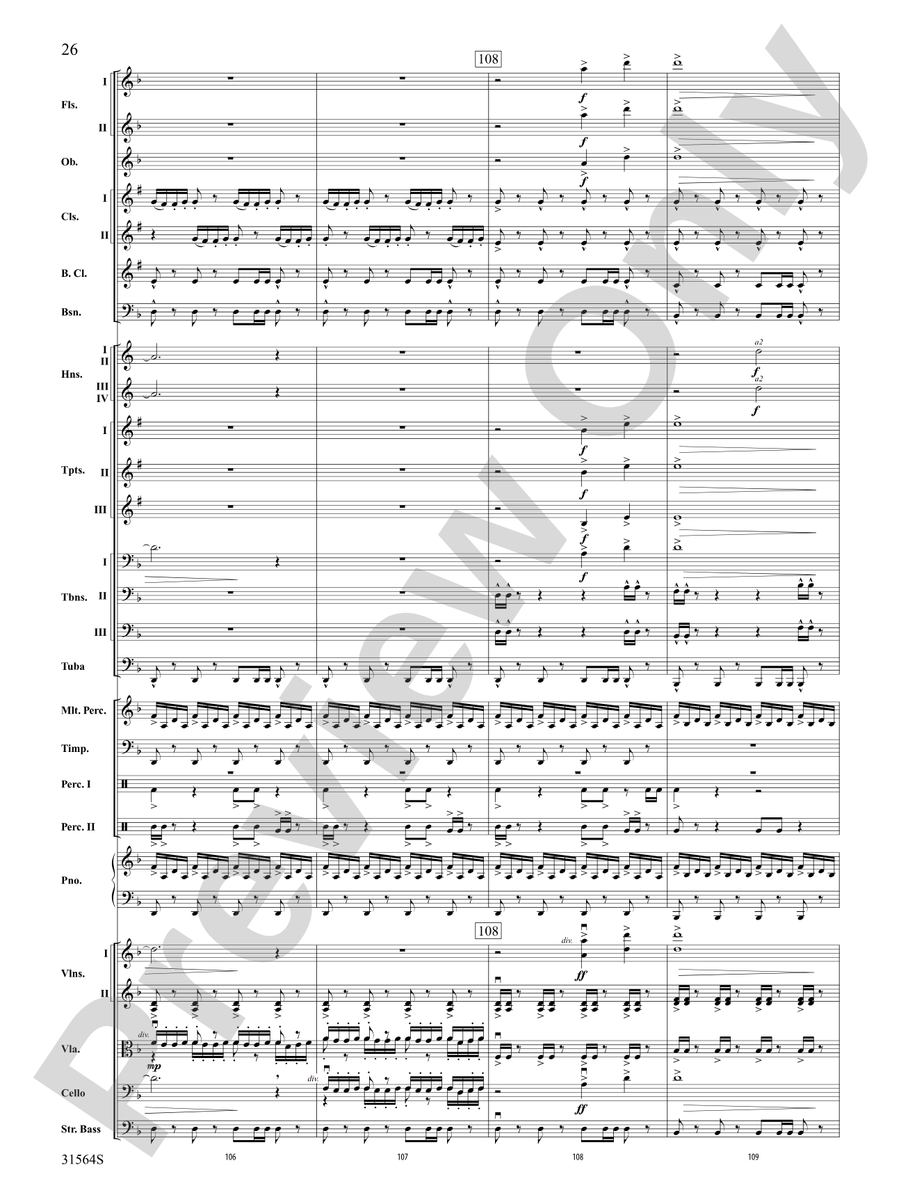 The Dark Knight, Concert Suite from: Full Orchestra Conductor Score & Parts