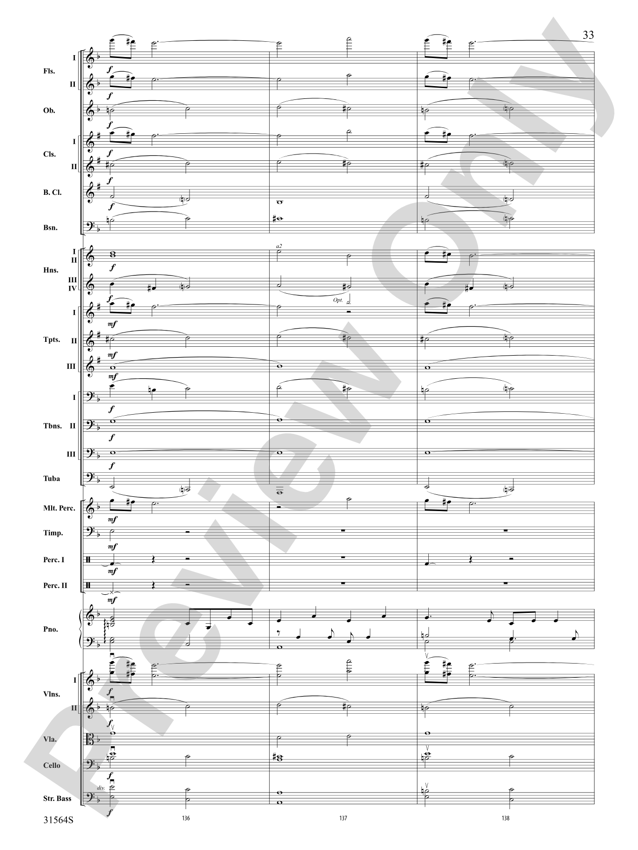 The Dark Knight, Concert Suite from: Full Orchestra Conductor Score & Parts