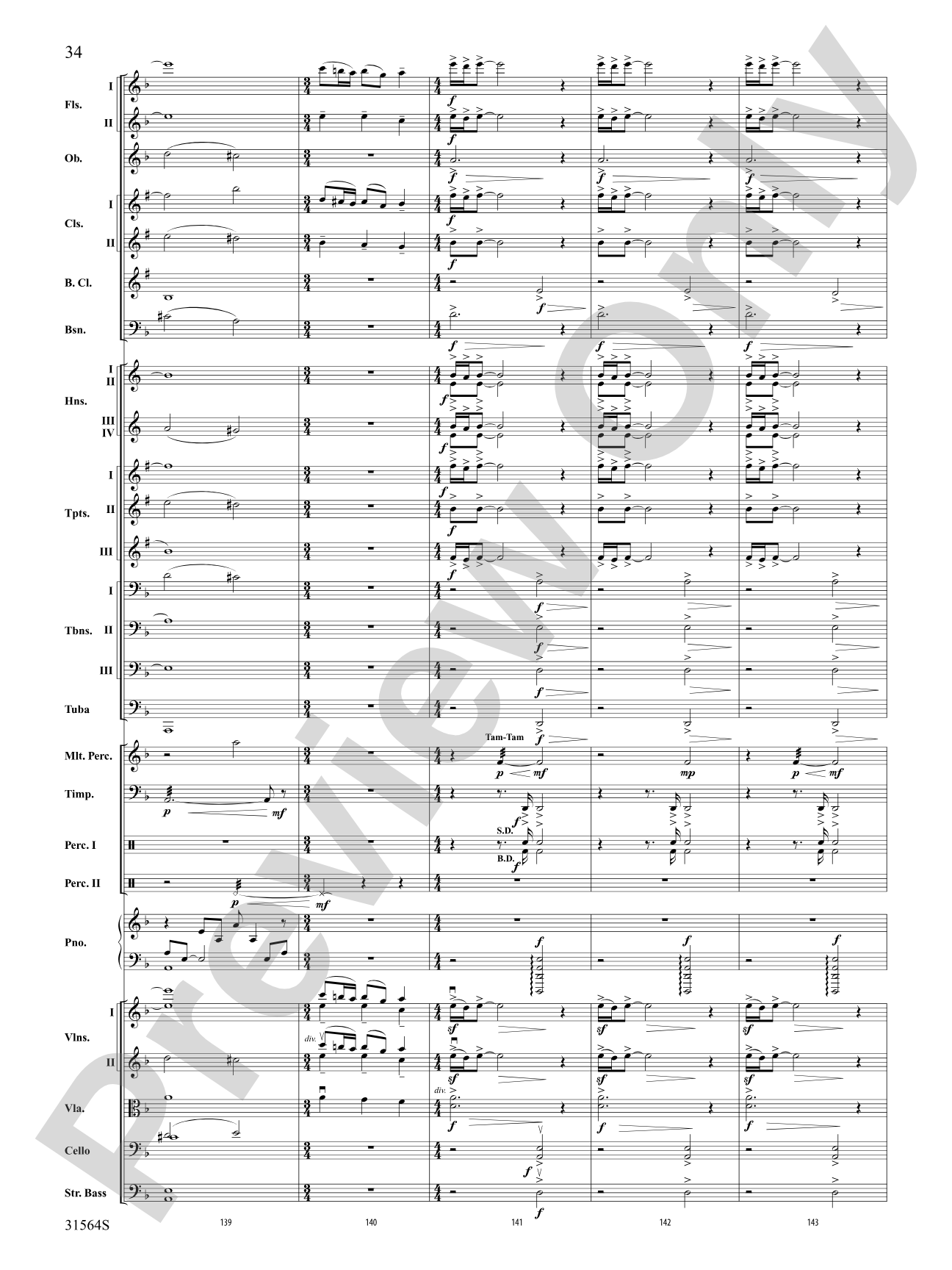 The Dark Knight, Concert Suite from: Full Orchestra Conductor Score & Parts
