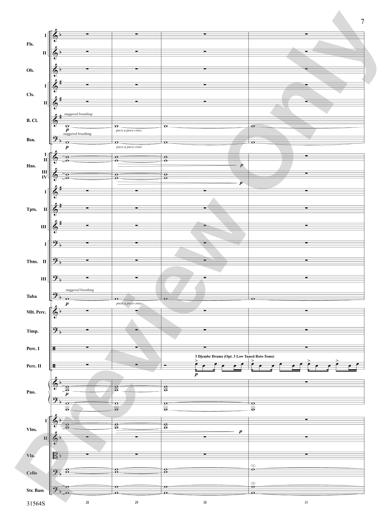 The Dark Knight, Concert Suite from: Full Orchestra Conductor Score & Parts
