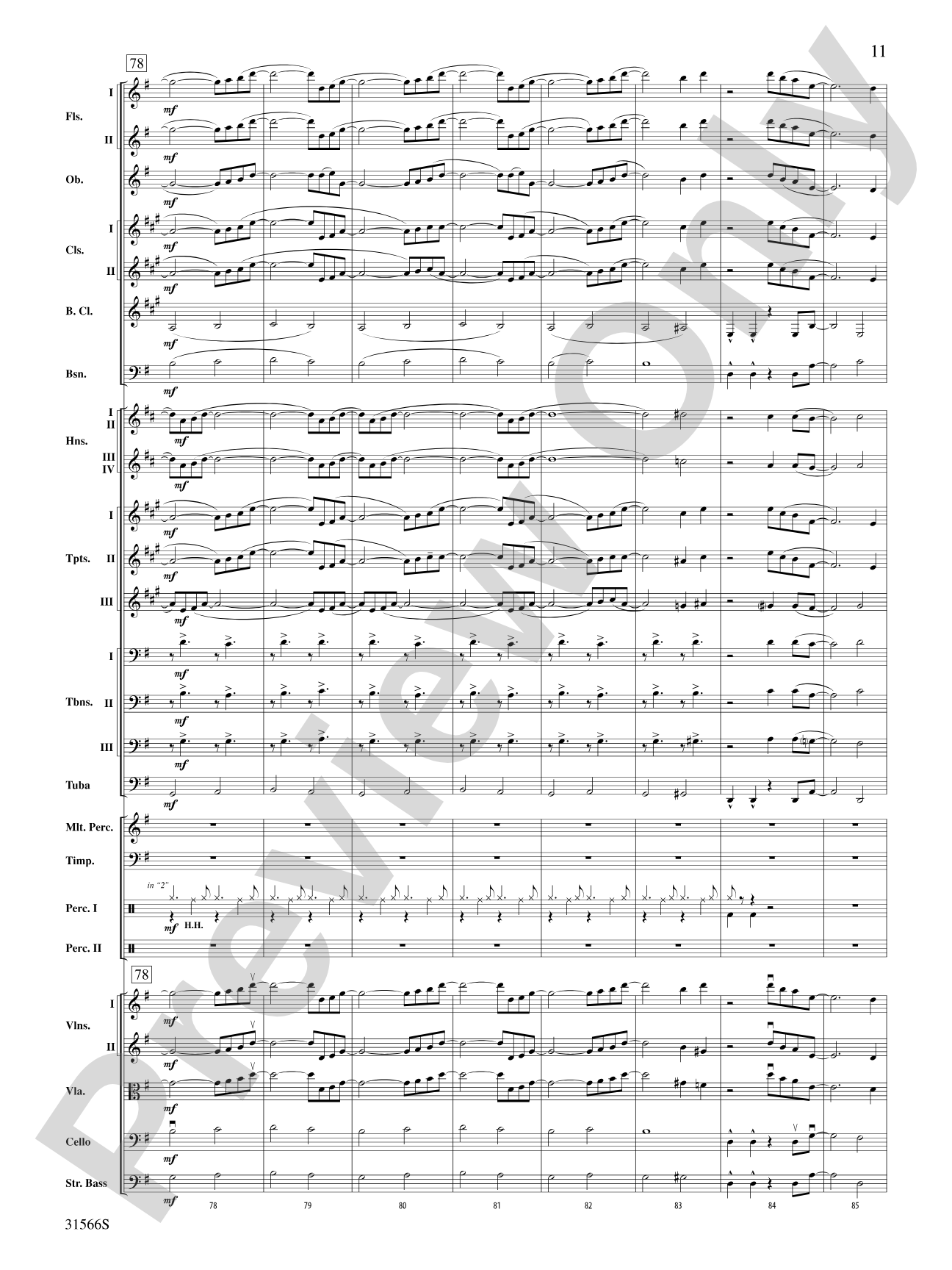 Salute to the Cinema: Full Orchestra Conductor Score & Parts