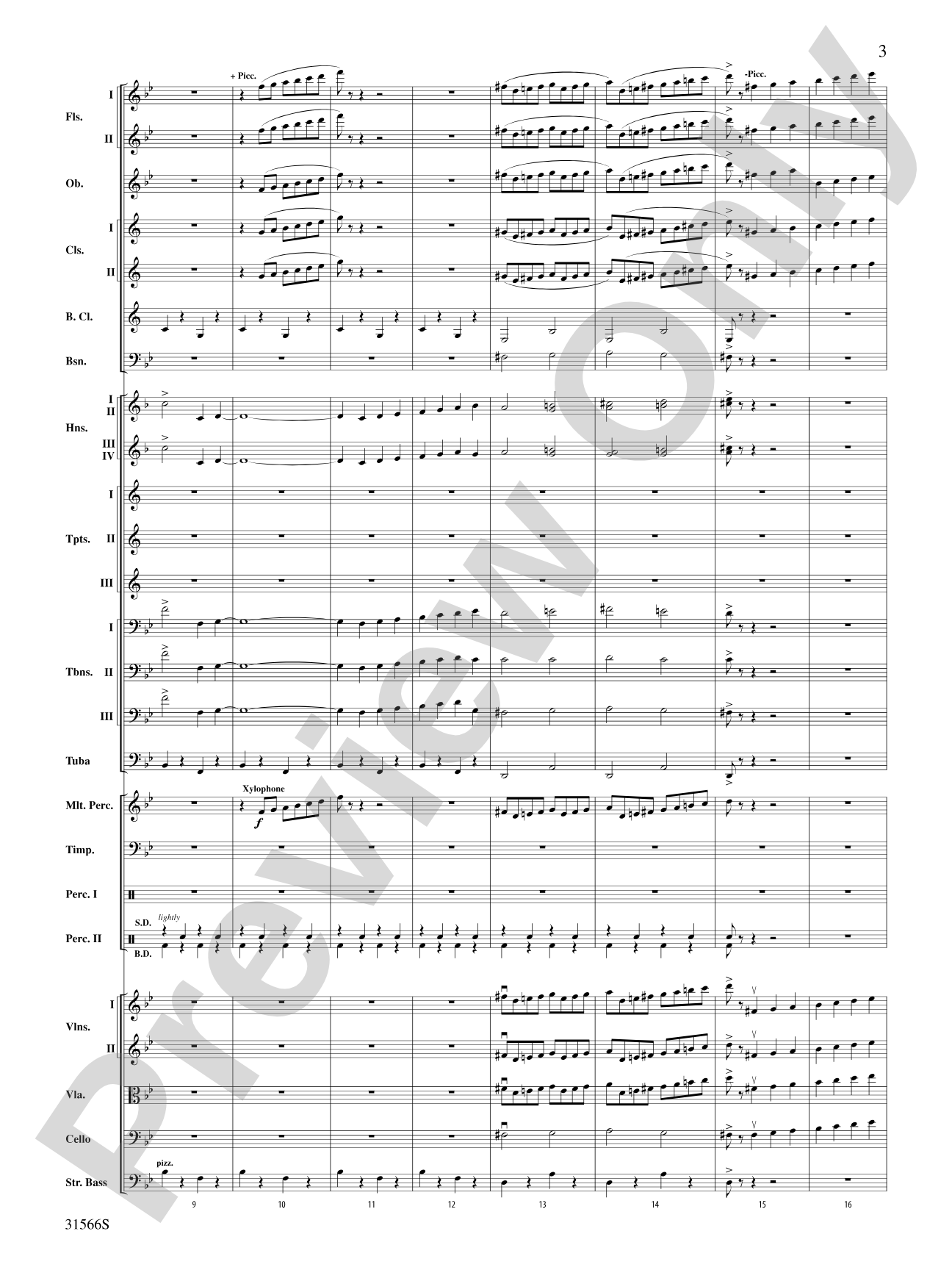 Salute to the Cinema: Full Orchestra Conductor Score & Parts