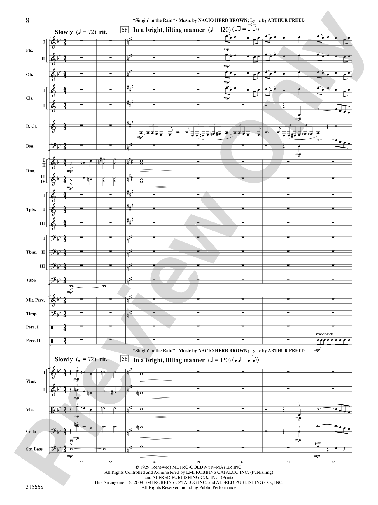 Salute to the Cinema: Full Orchestra Conductor Score & Parts