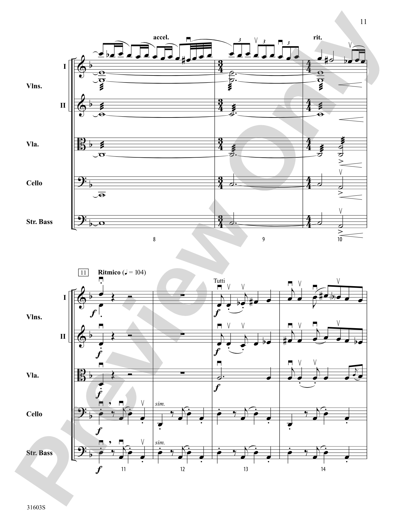 Two Folk Dances: String Orchestra Conductor Score & Parts