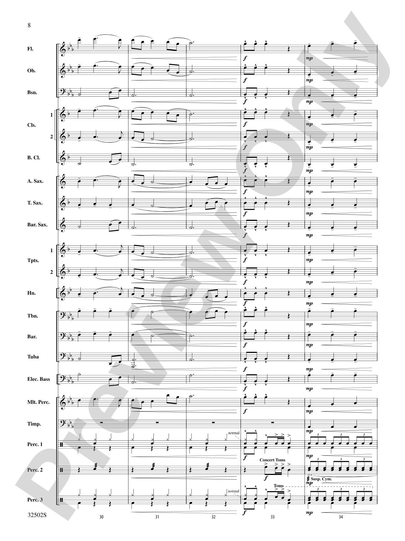 A Tribute to Journey: Concert Band Conductor Score & Parts