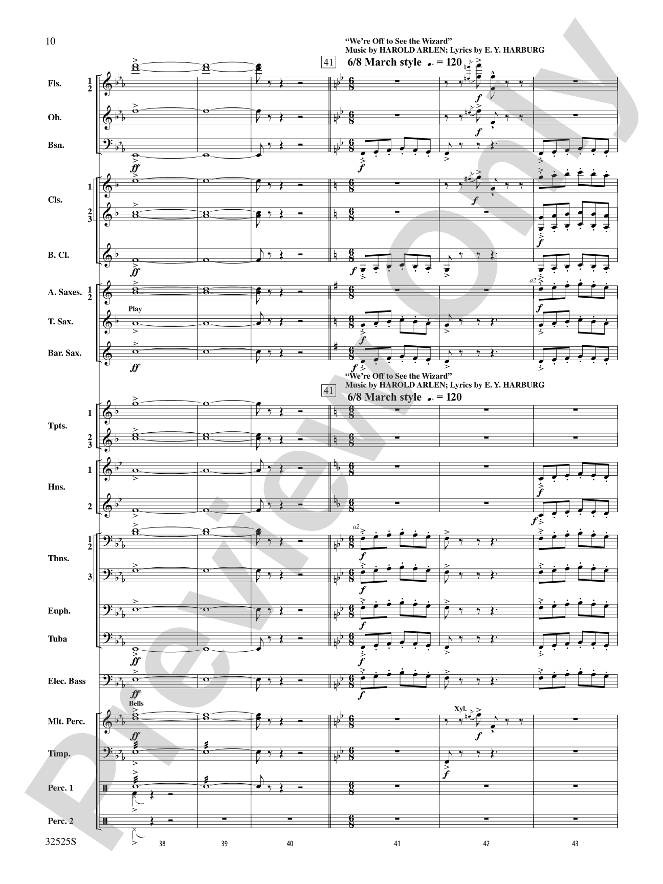 The Wizard of Oz Meets The Wiz: Concert Band Conductor Score & Parts