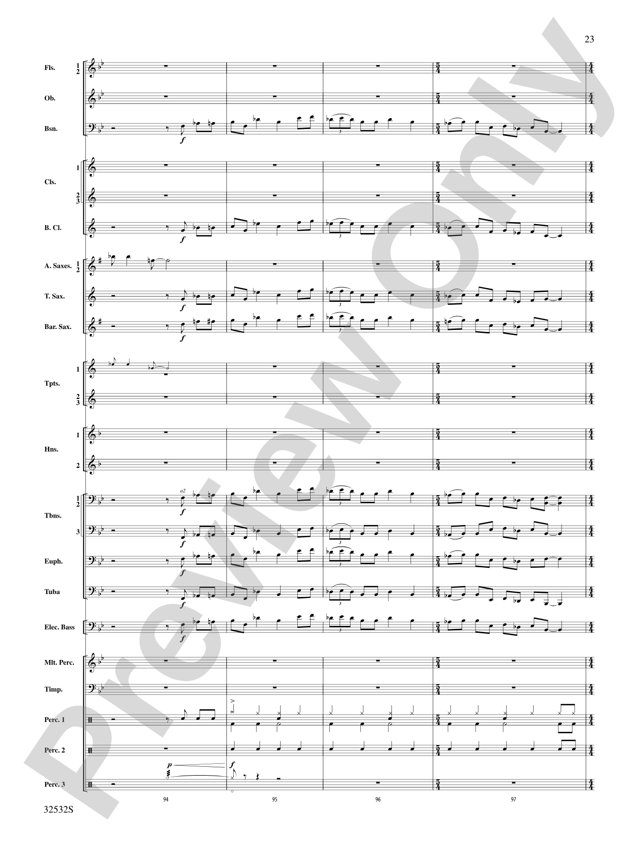 Led Zeppelin on Tour: Concert Band Conductor Score & Parts