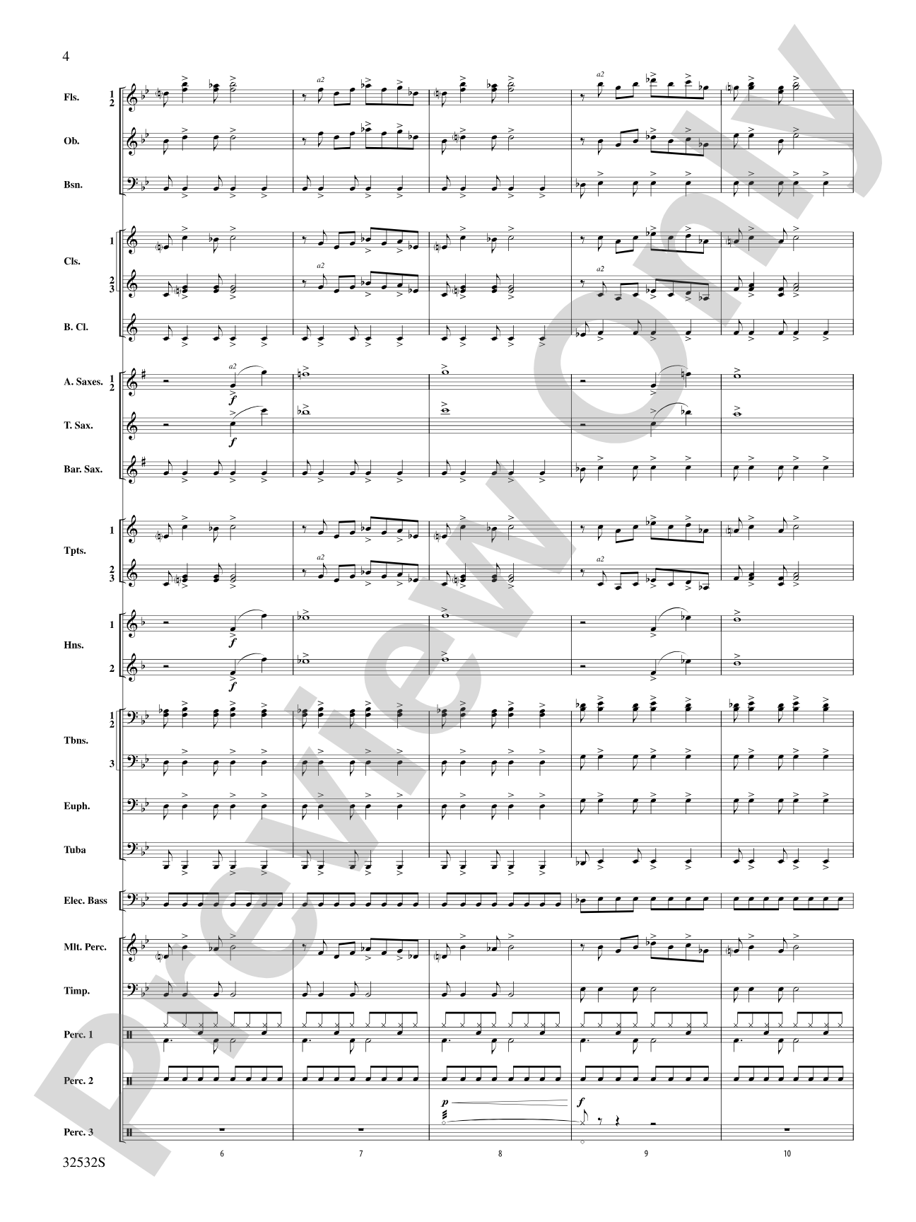 Led Zeppelin on Tour: Concert Band Conductor Score & Parts