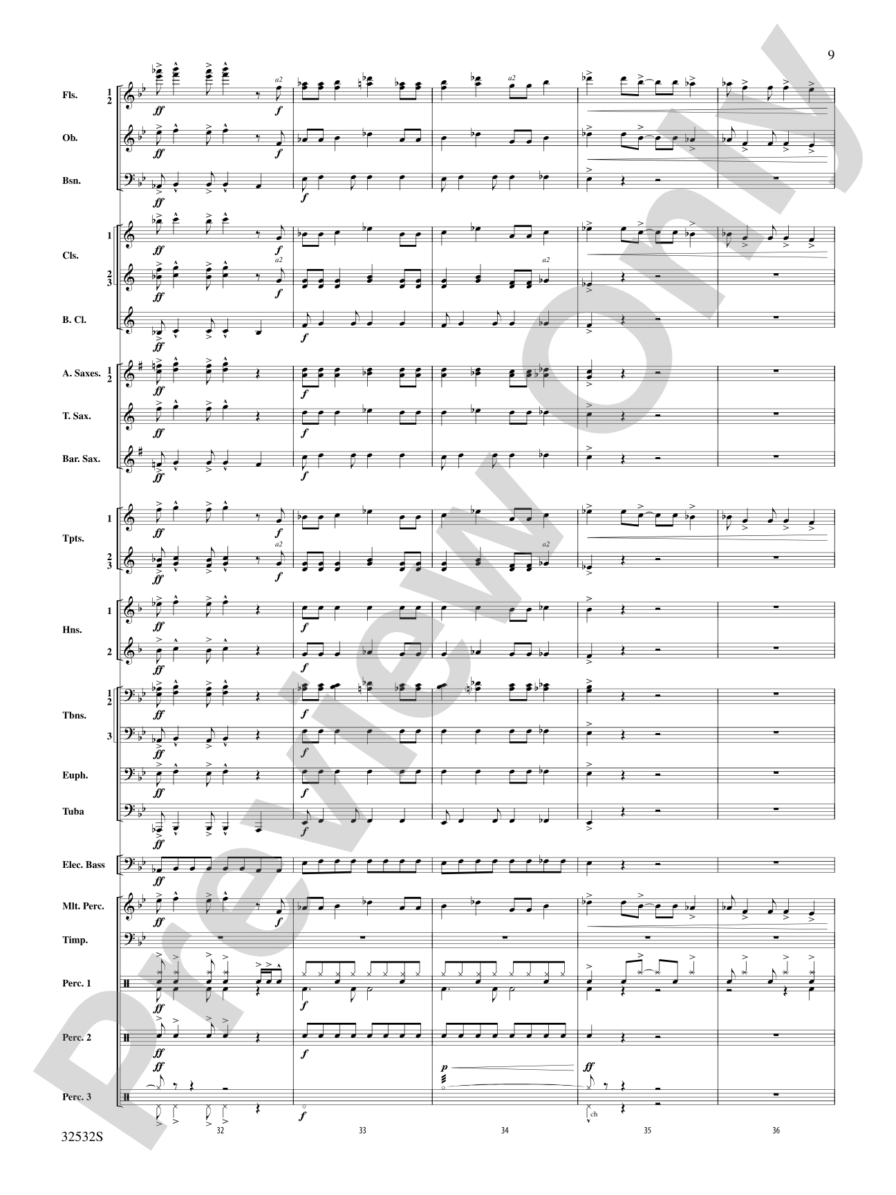 Led Zeppelin on Tour: Concert Band Conductor Score & Parts