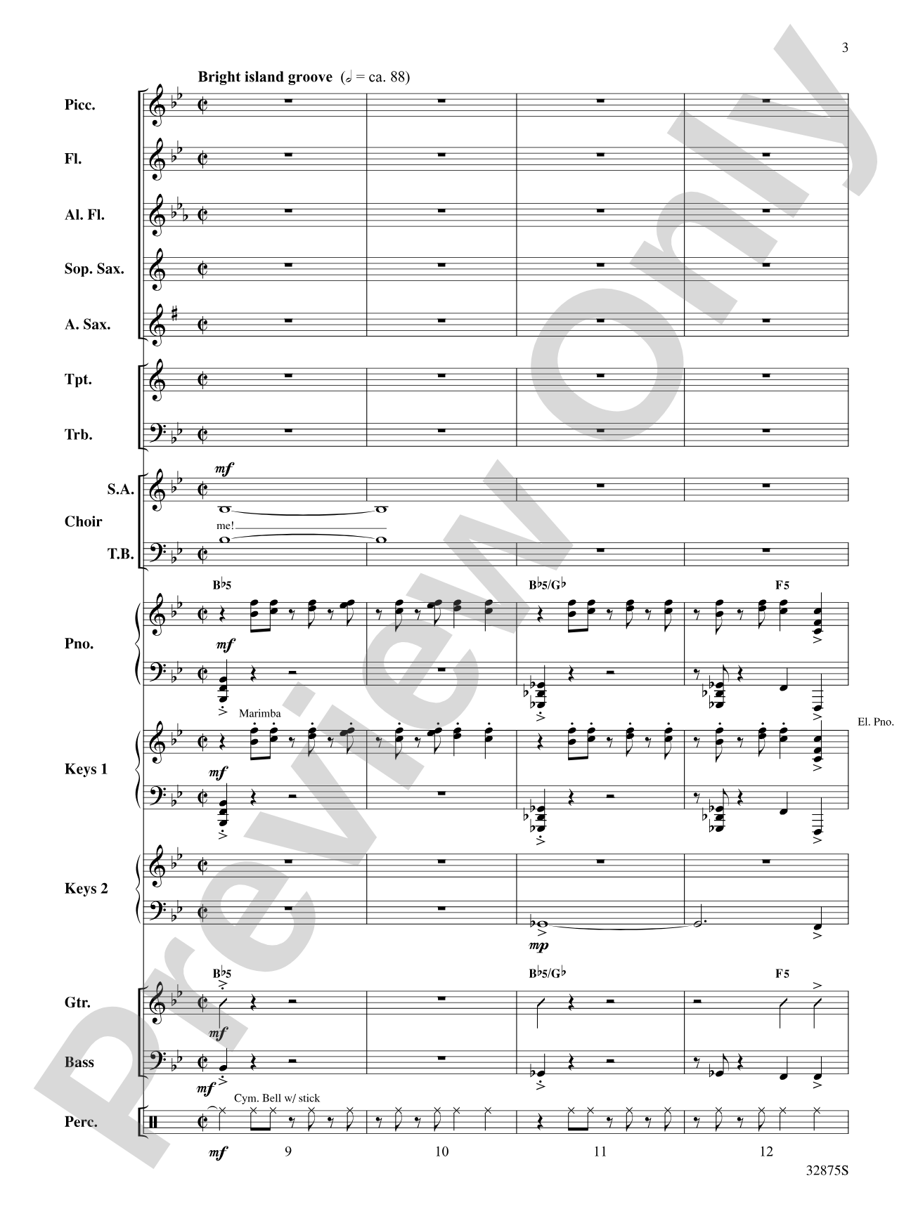 Once on This Island: A Choral Medley: Choral SoundPax
