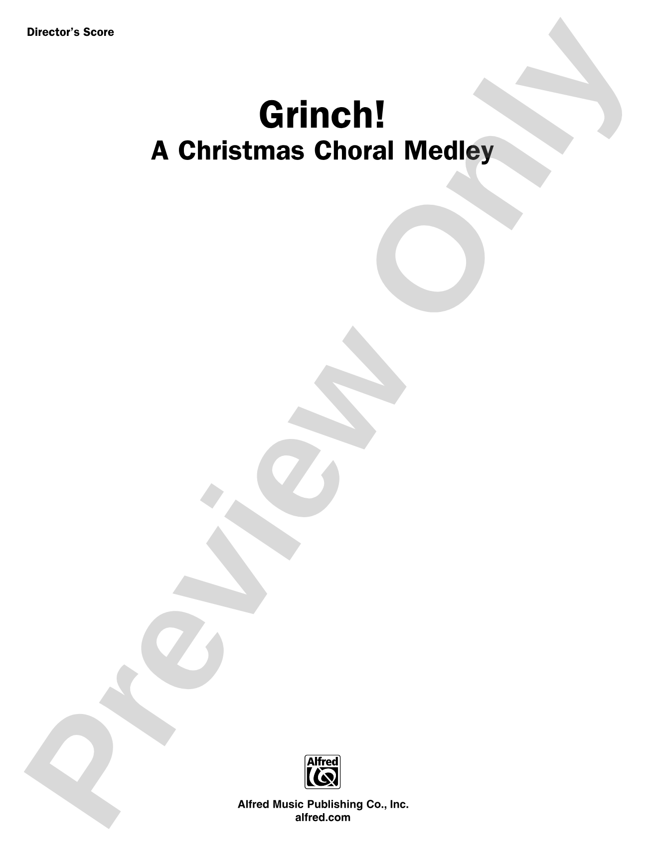 Grinch! A Christmas Choral Medley (from the motion picture Dr. Seuss' How the Grinch Stole Christmas): Choral SoundPax