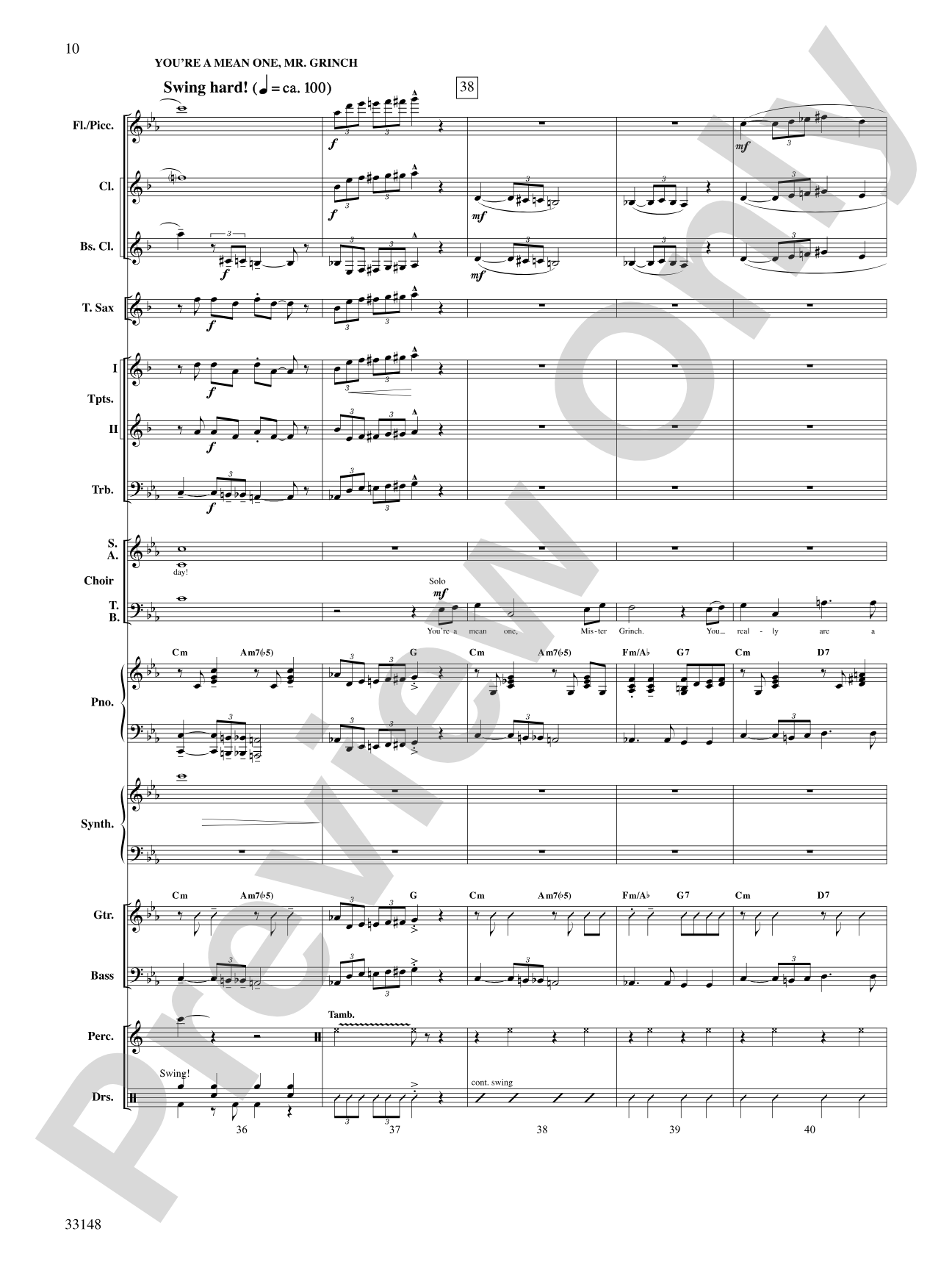 Grinch! A Christmas Choral Medley (from the motion picture Dr. Seuss' How the Grinch Stole Christmas): Choral SoundPax